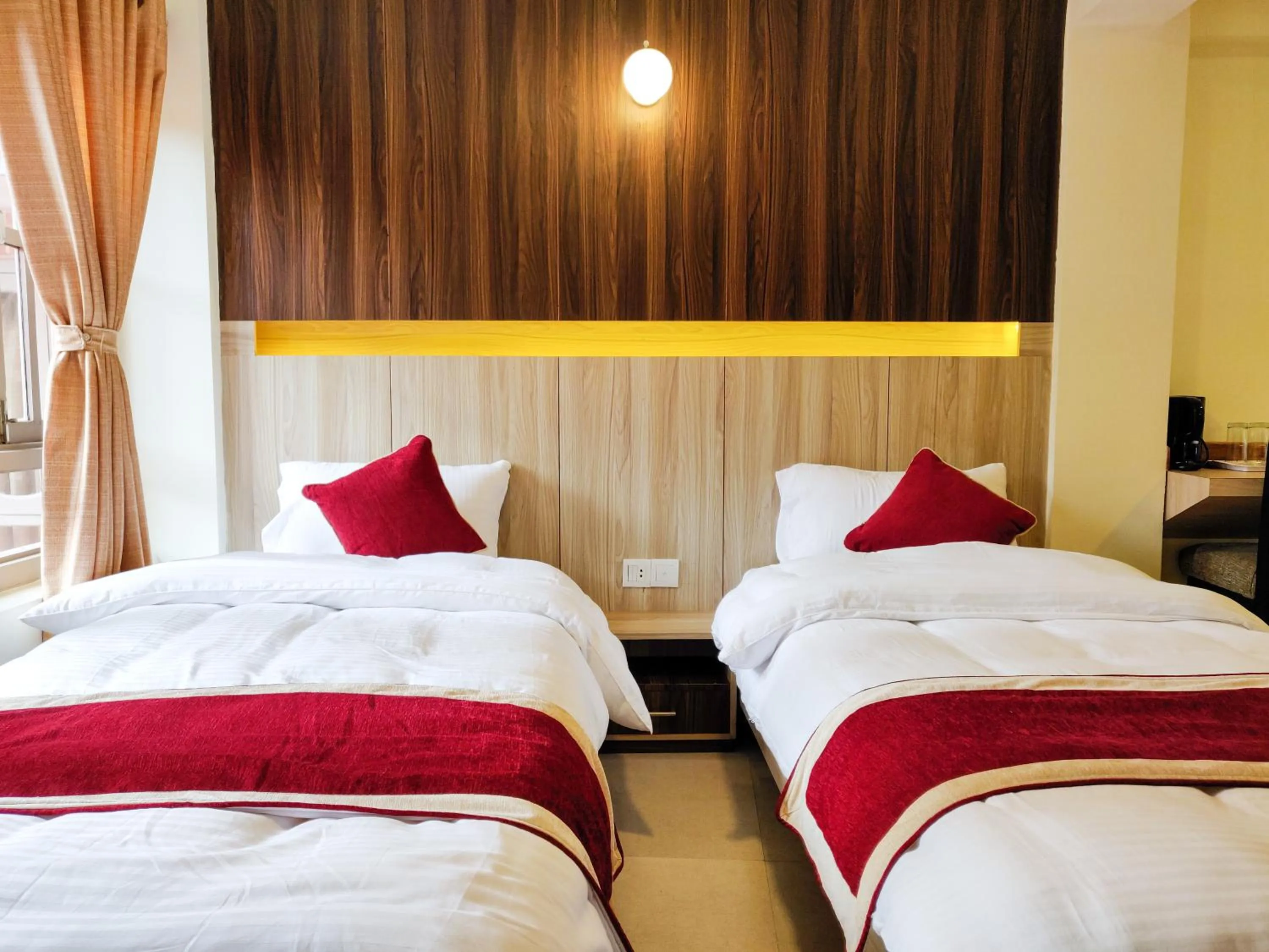 Bed in Hotel Central Bhaktapur