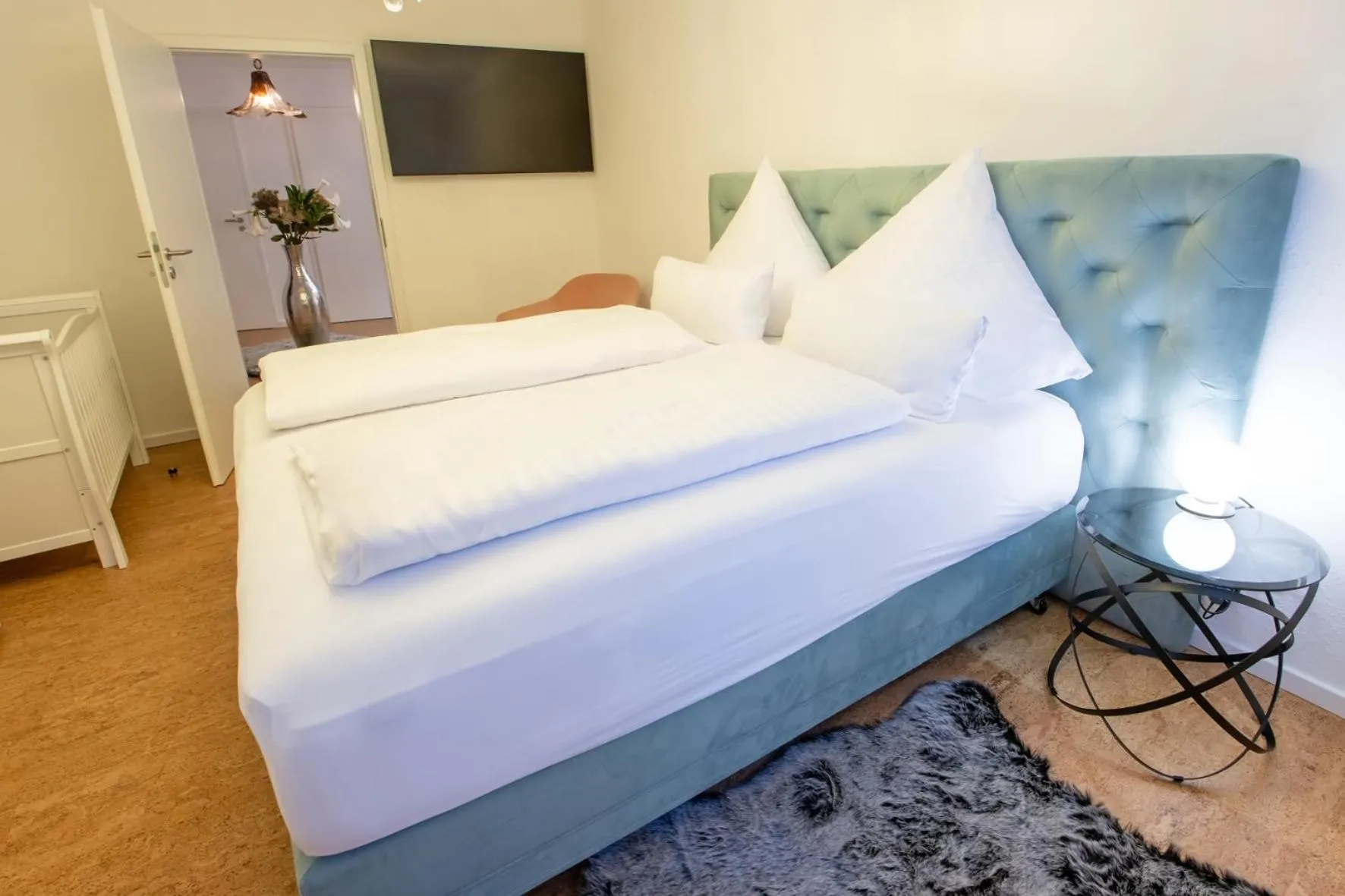 Bed in Romantik Hotel Landhaus Biewald