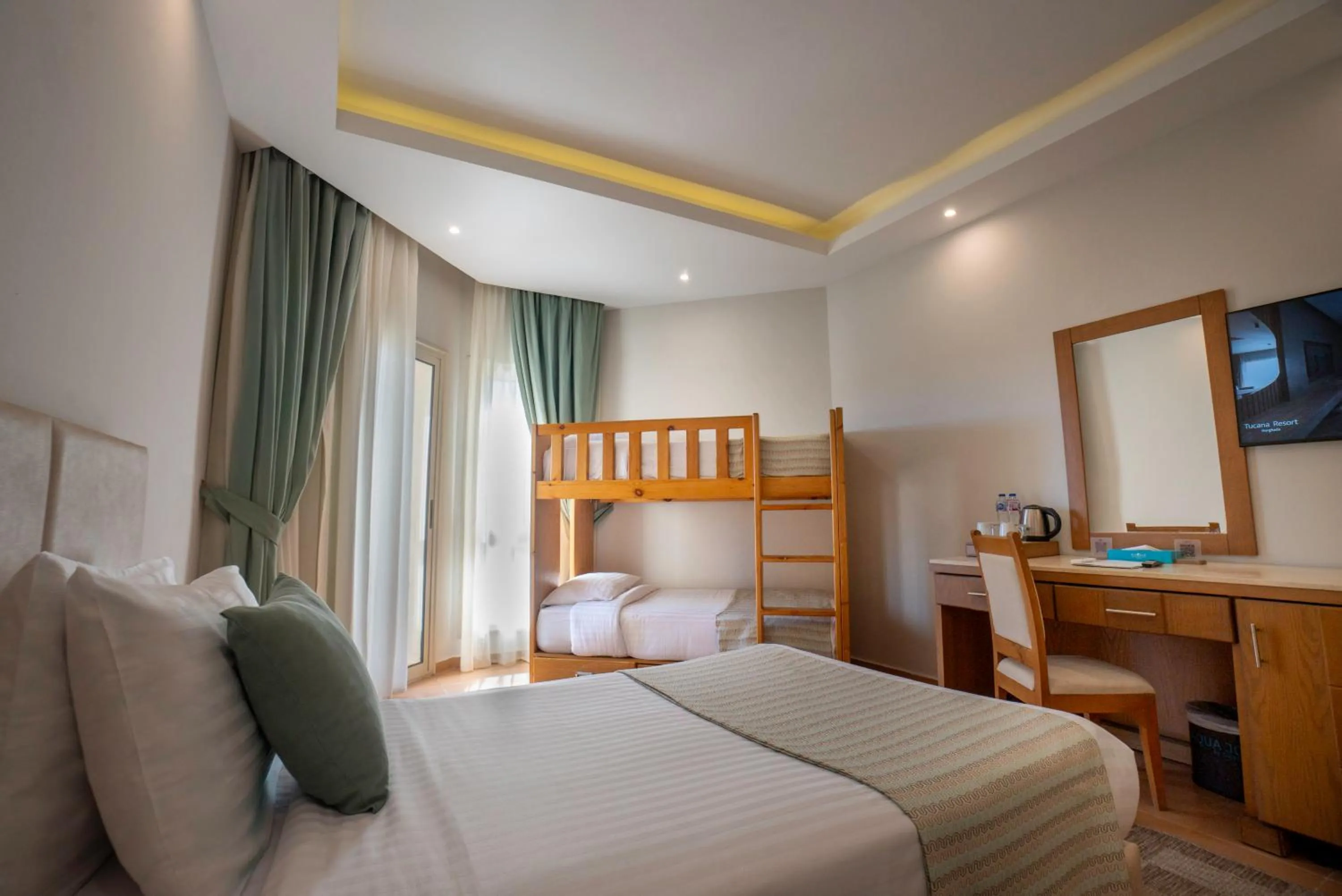 Bed in Sunrise Aqua Joy Resort