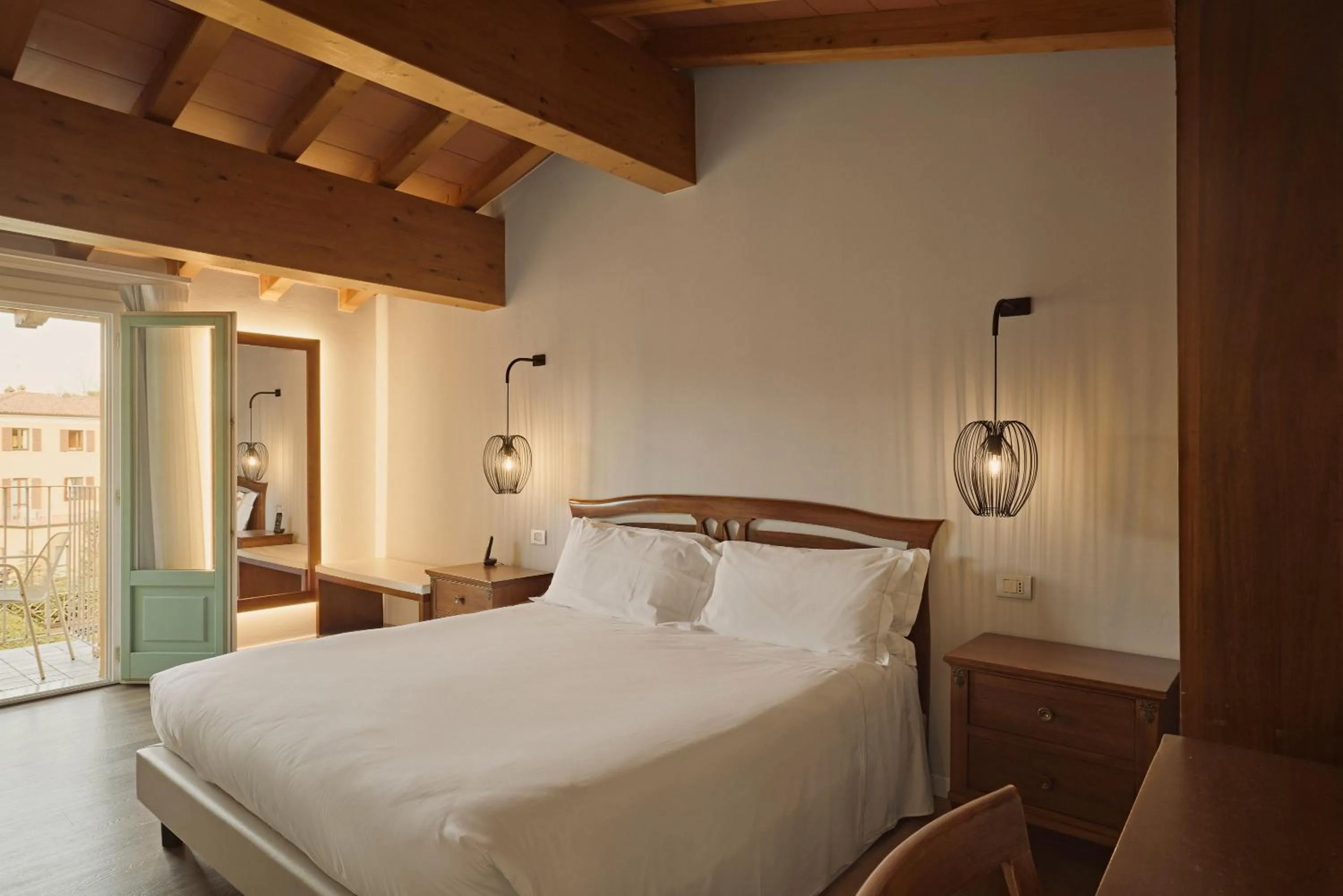 Bed in Hotel Le Mura