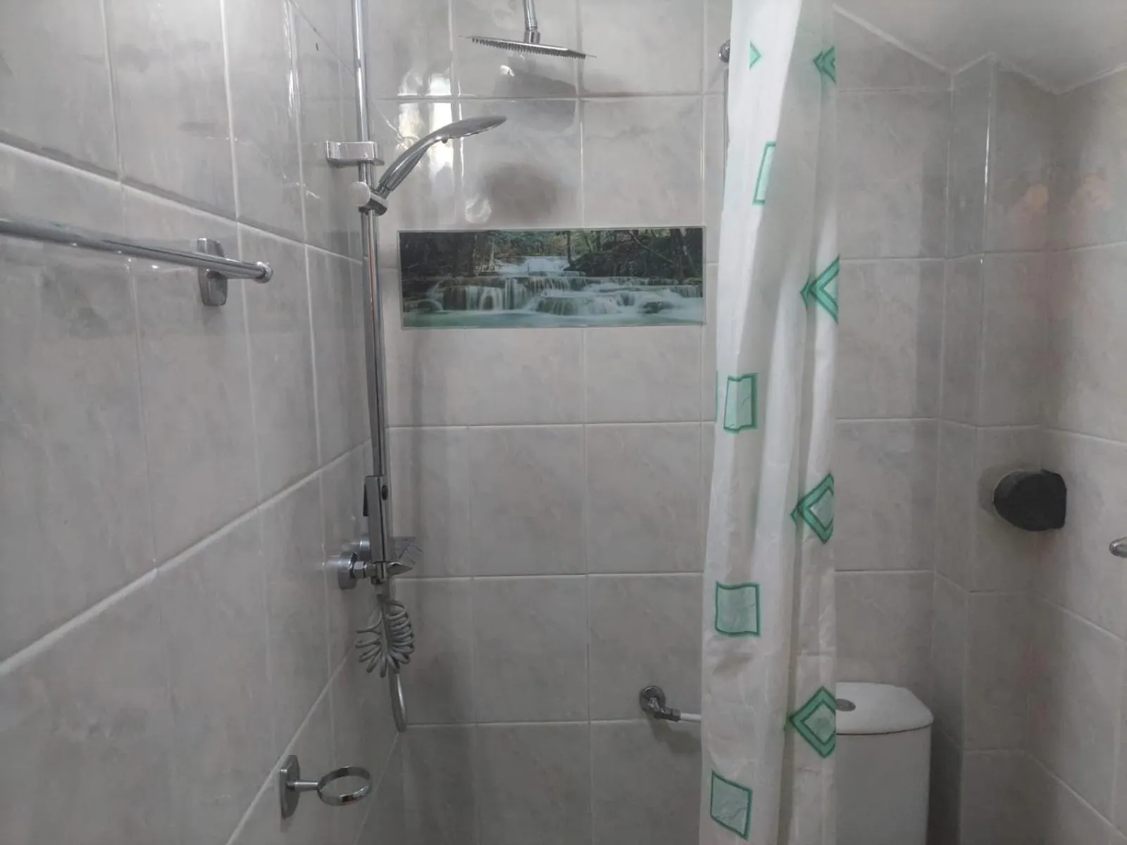 Shower in Hotel Green