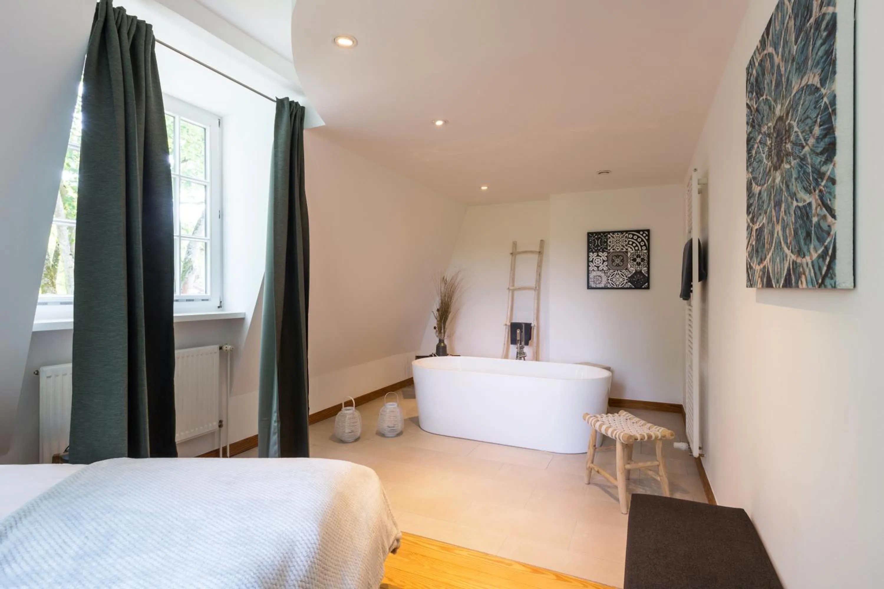 Bed in Seehotel Villago