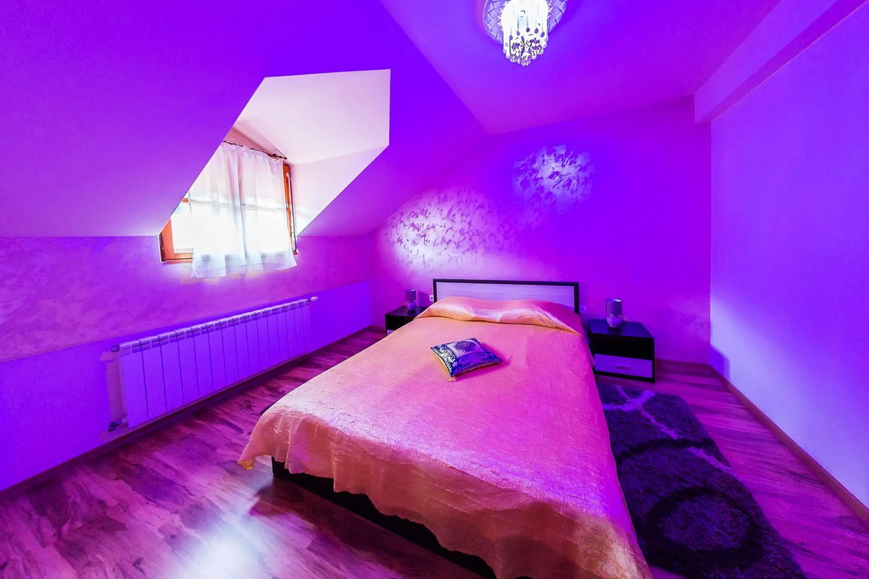 Bed in Family Hotel Ogi