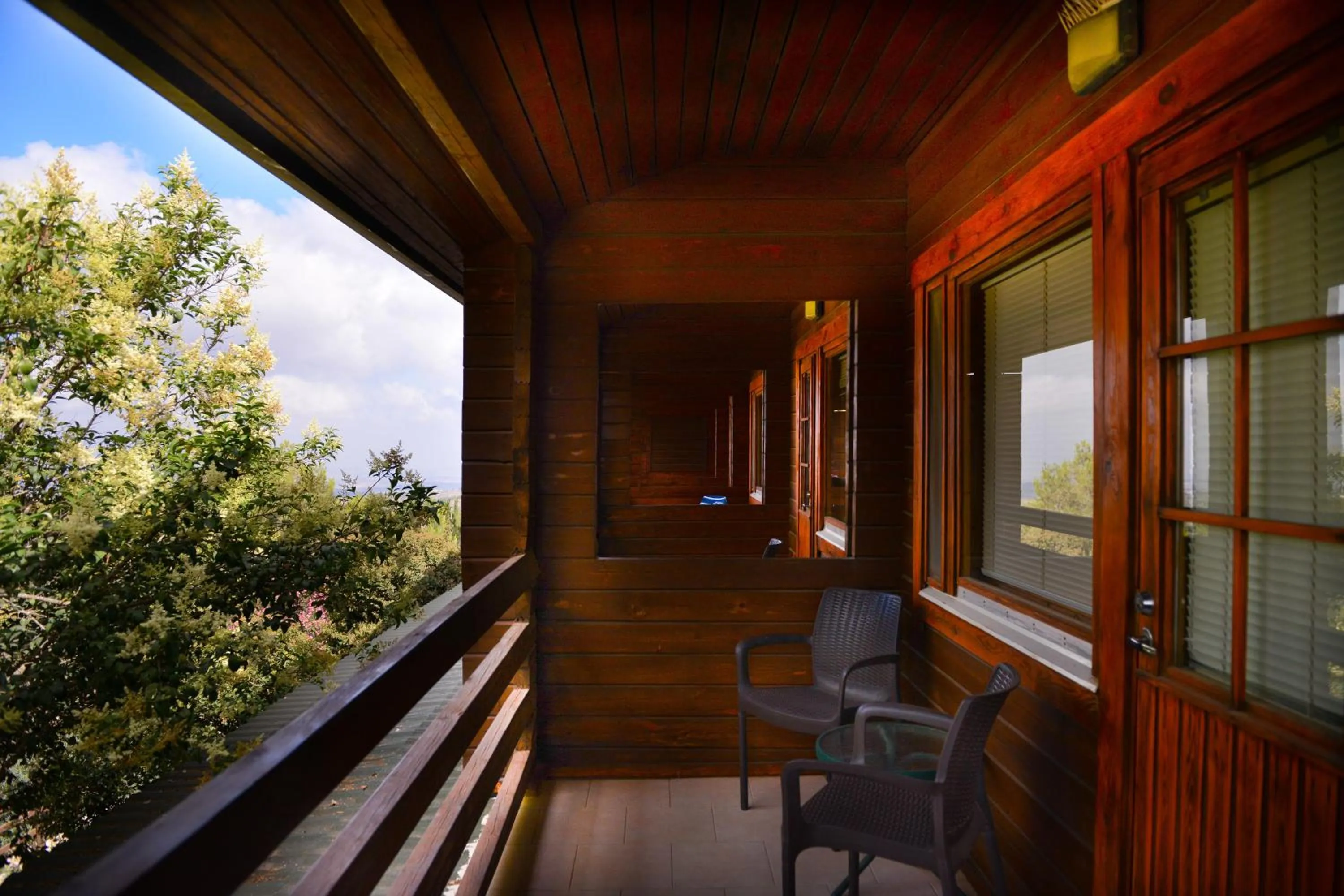 Balcony/Terrace in Logos hotel in Yad Hashmona