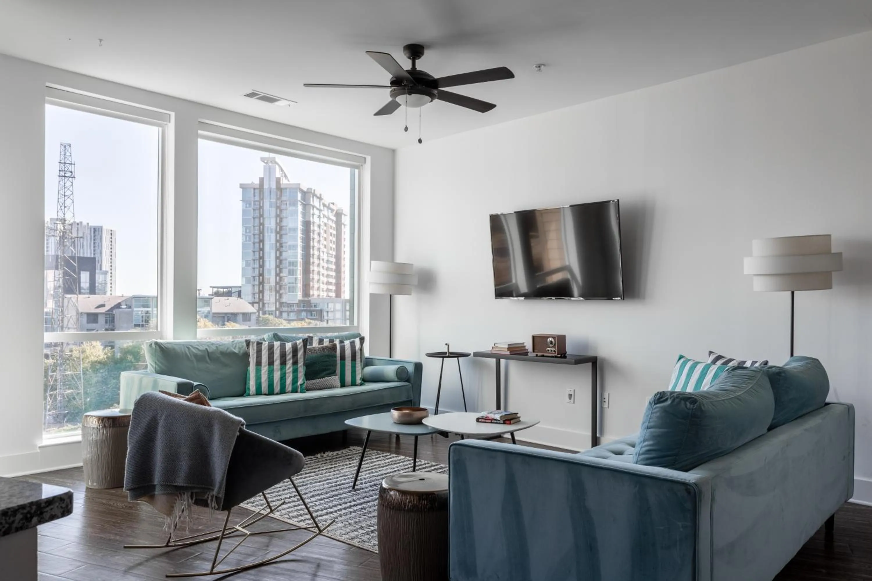 Living room in Mint House Nashville - Music Row