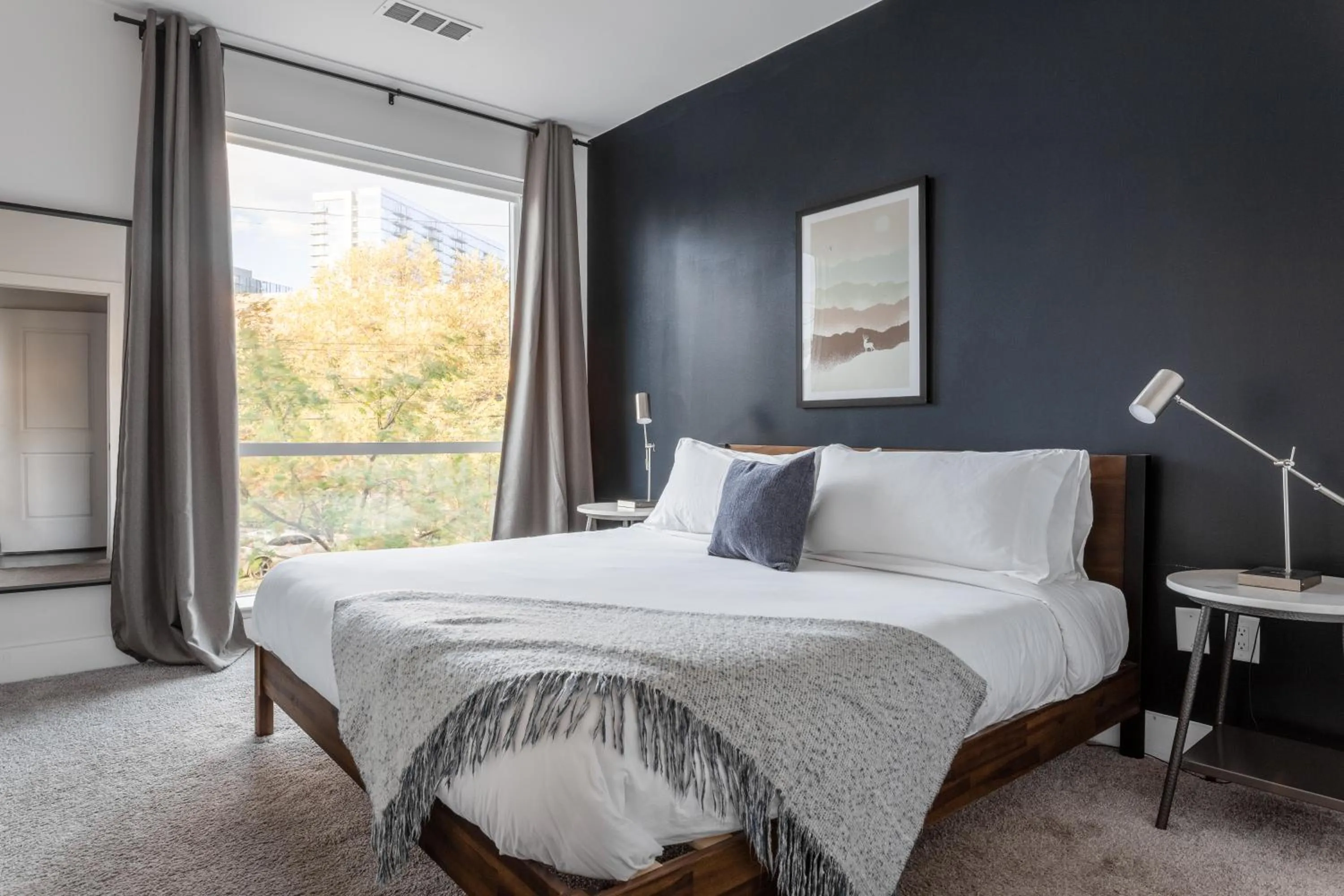 Bedroom, Bed in Mint House Nashville - Music Row