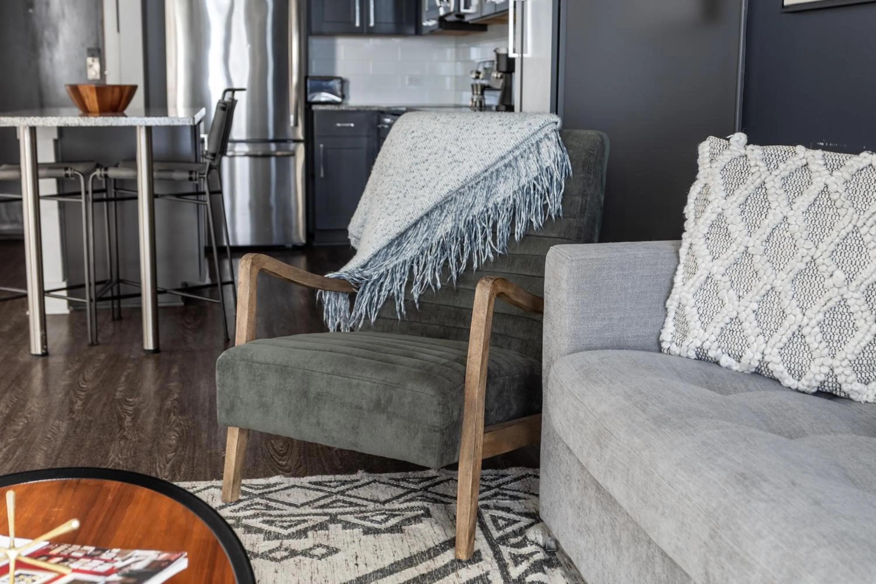 Living room in Mint House Nashville - Music Row