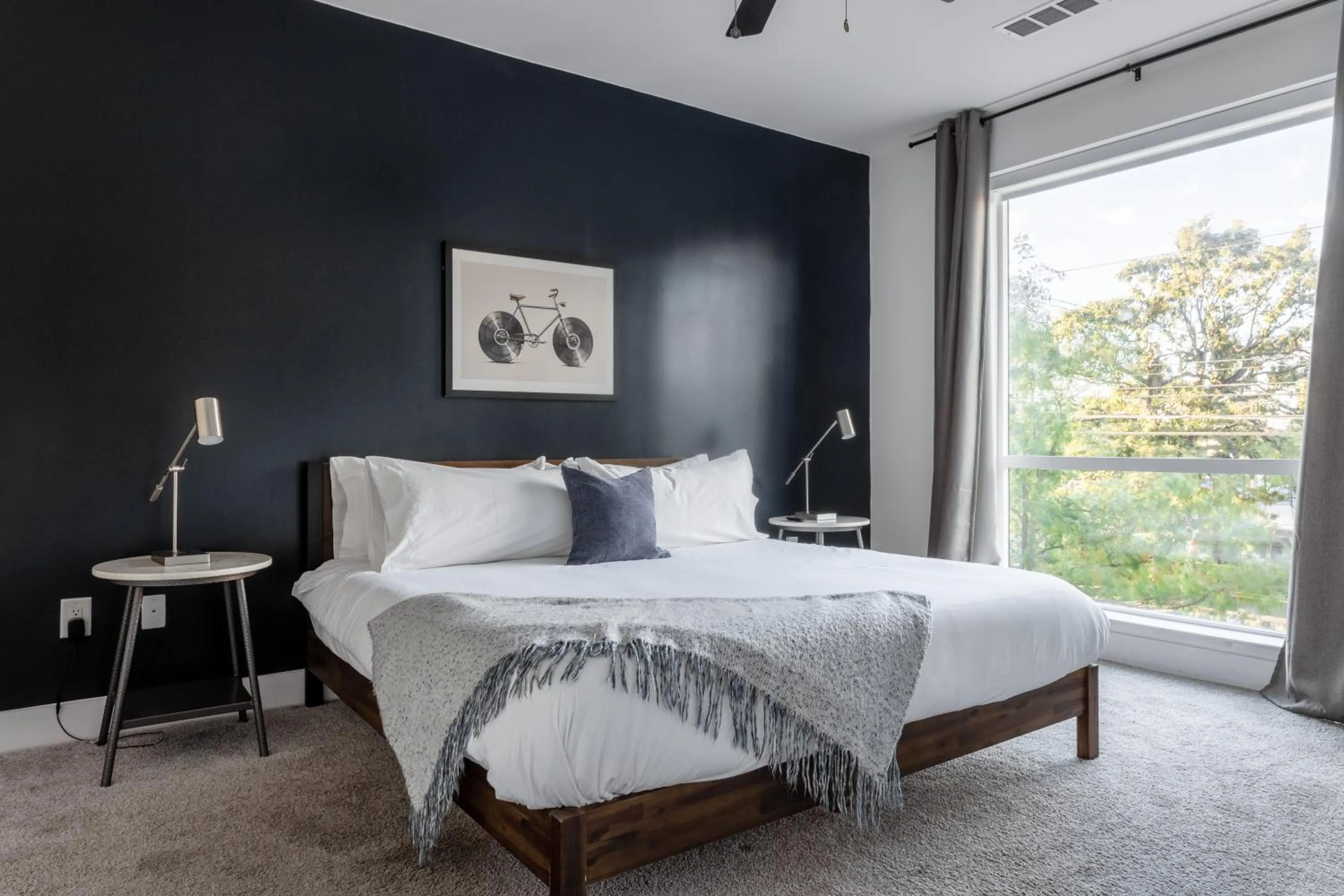 Bedroom, Bed in Mint House Nashville - Music Row