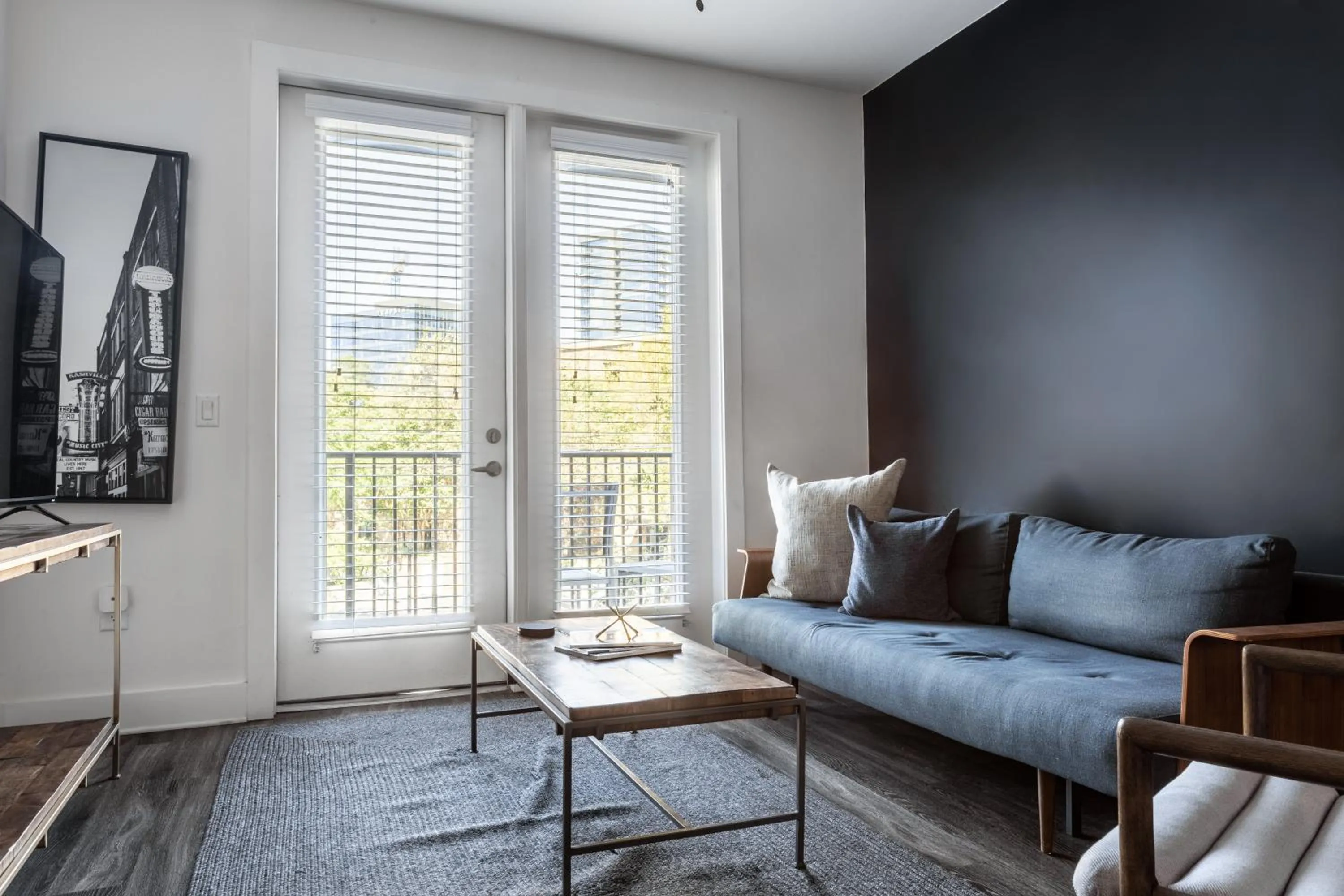 Living room in Mint House Nashville - Music Row