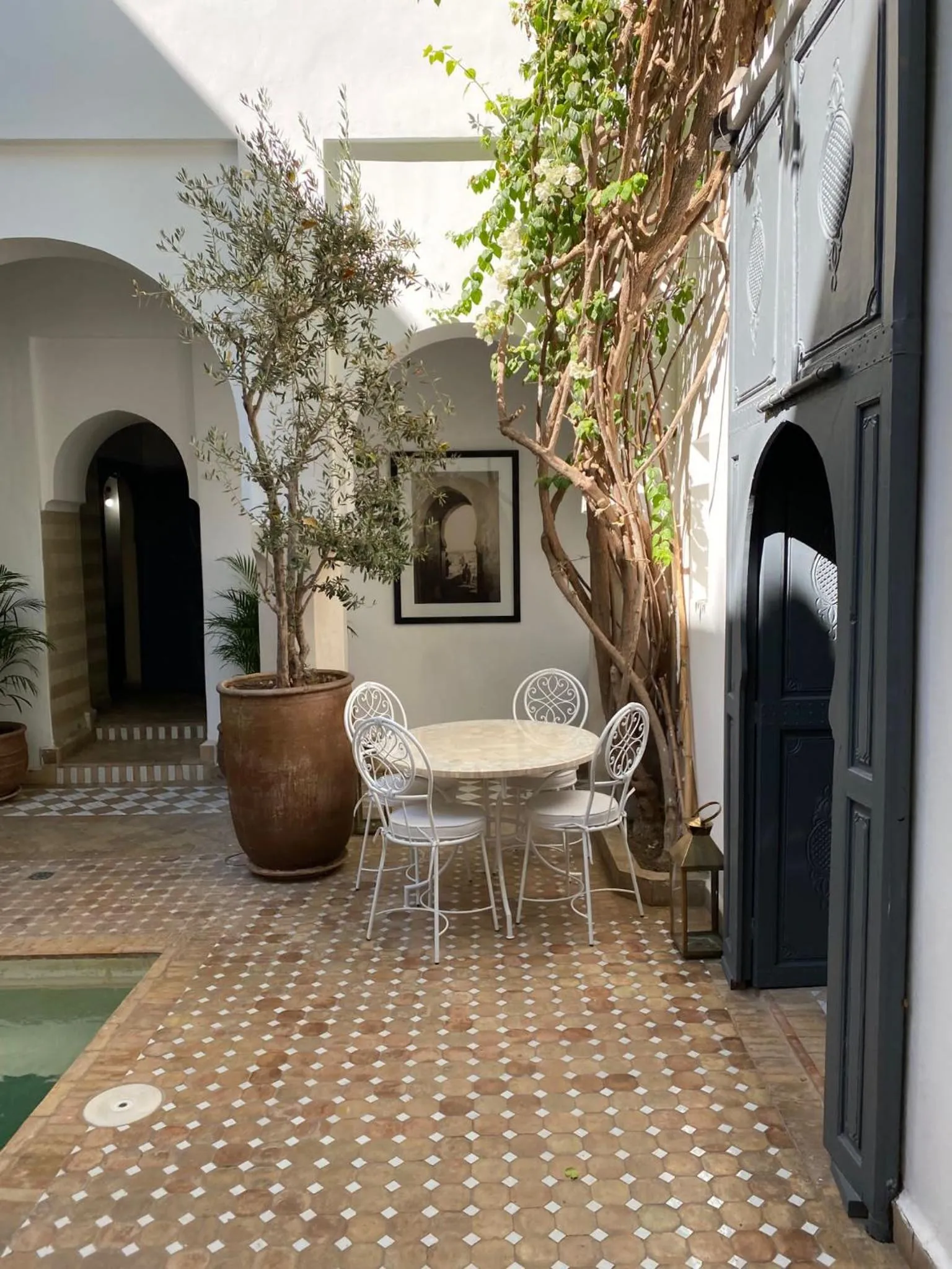 Patio in Riad Magellan Yoga and Spa