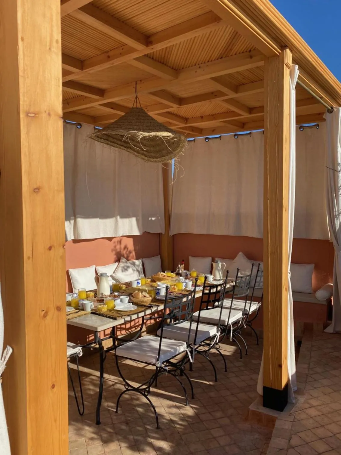 Patio in Riad Magellan Yoga and Spa