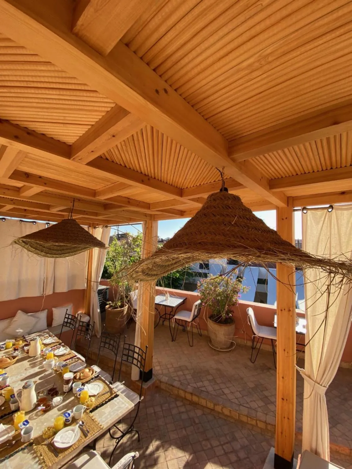 Patio in Riad Magellan Yoga and Spa