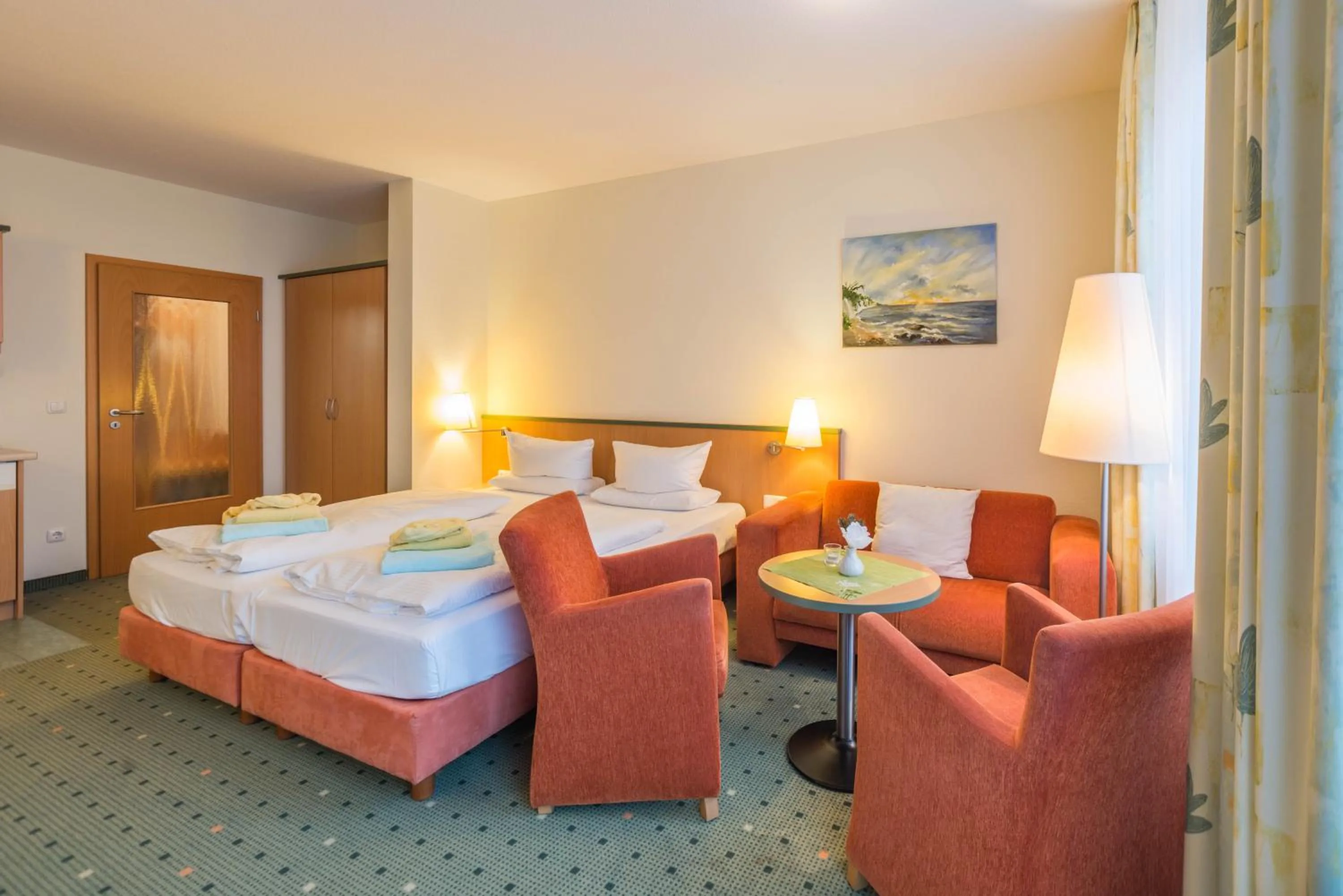 Photo of the whole room, Bed in Am Weststrand Aparthotel Kühlungsborn