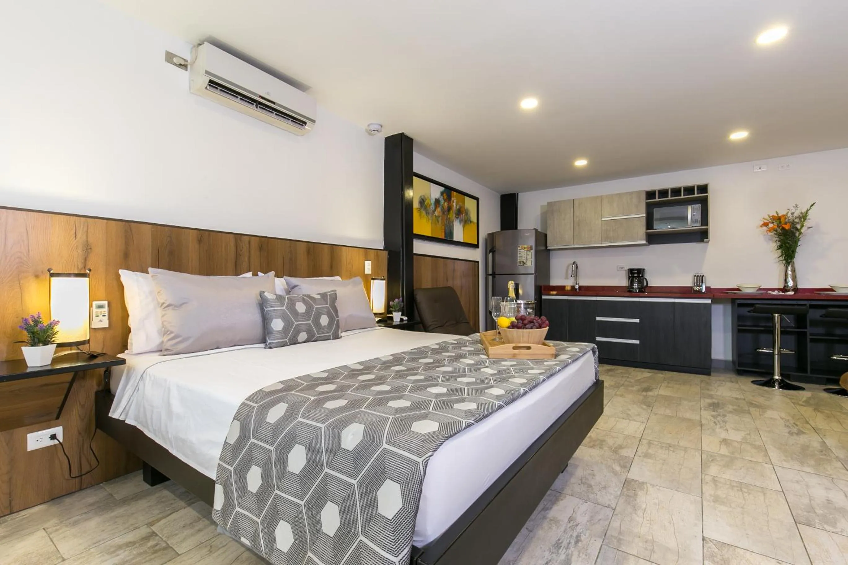Bed in Provenza Lofts