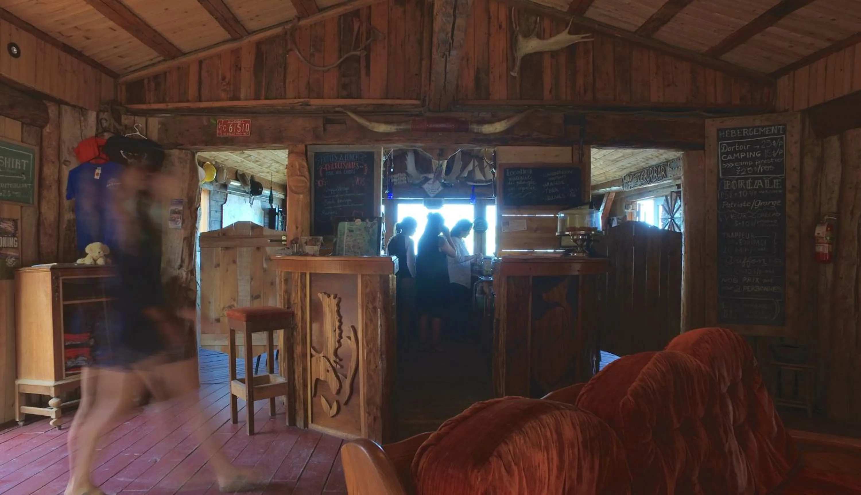 Lobby or reception in Auberge/Chalet Griffon Aventure