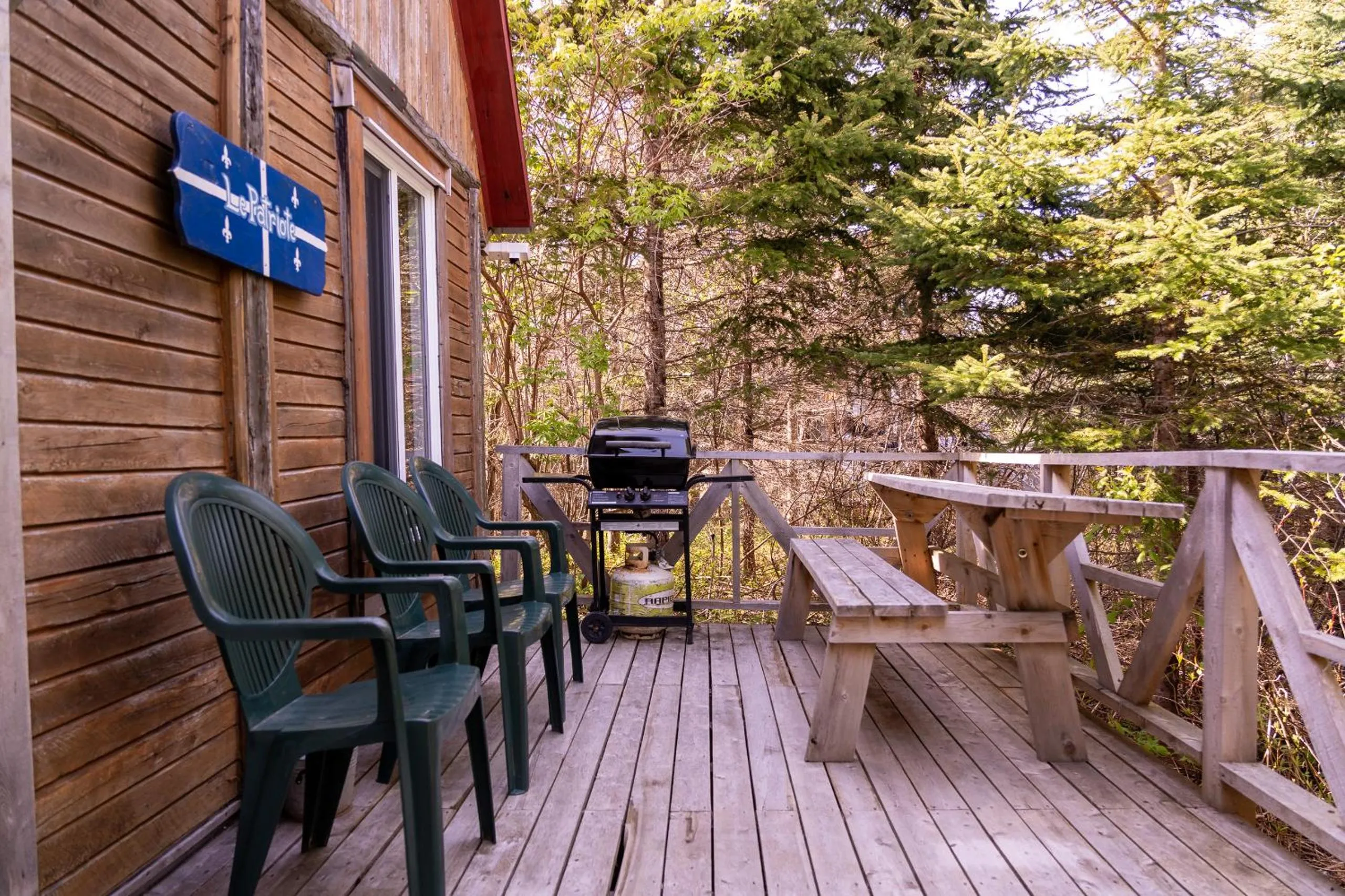 Patio in Auberge/Chalet Griffon Aventure