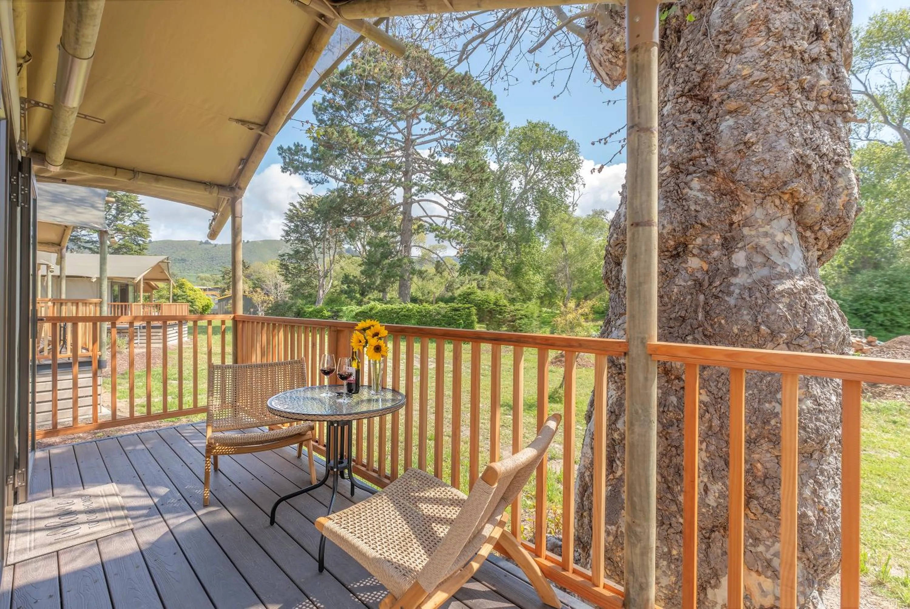 Patio in Carmel River Inn & Cottages