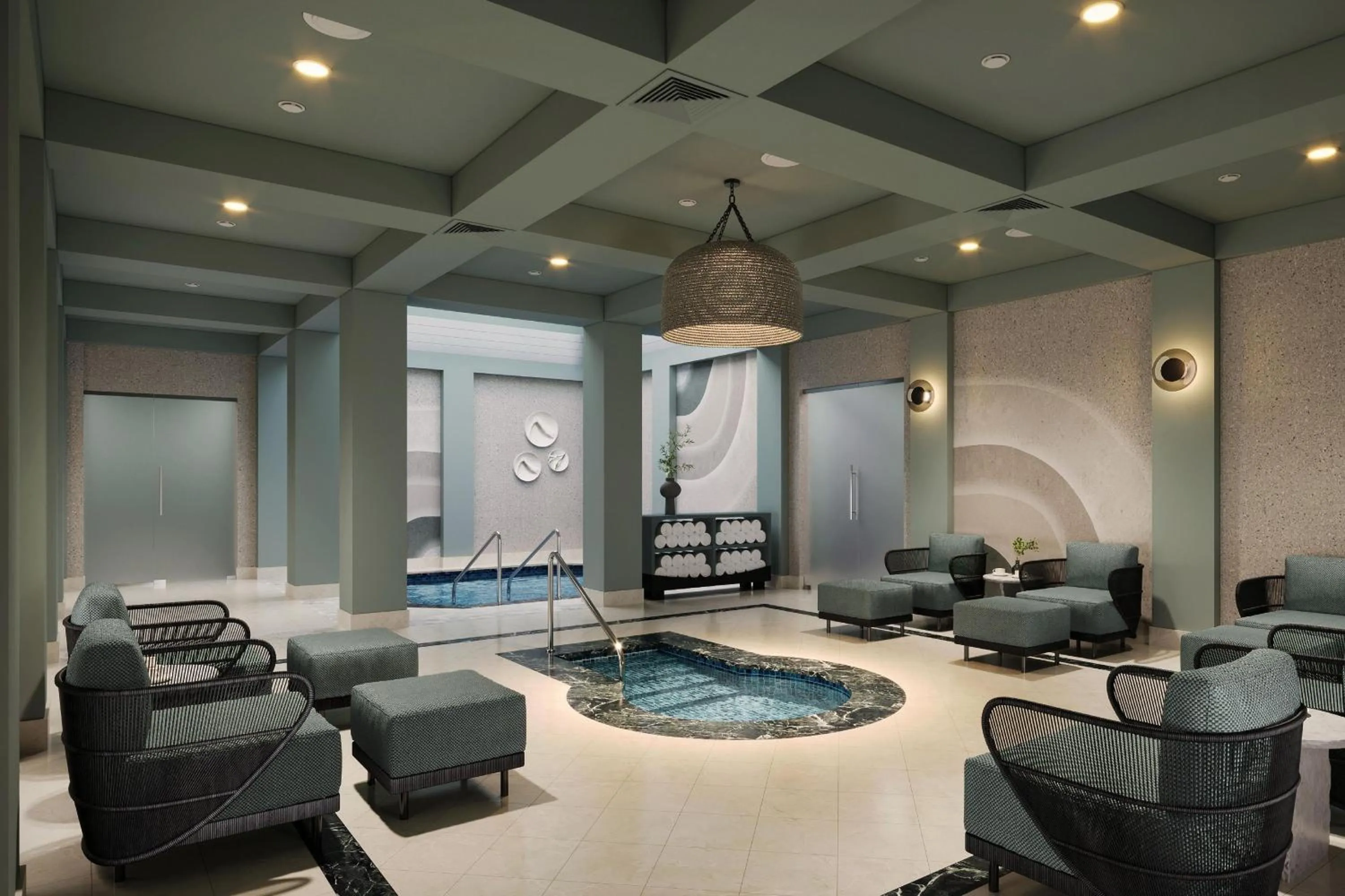 Swimming pool in The Ritz-Carlton Dallas, Las Colinas