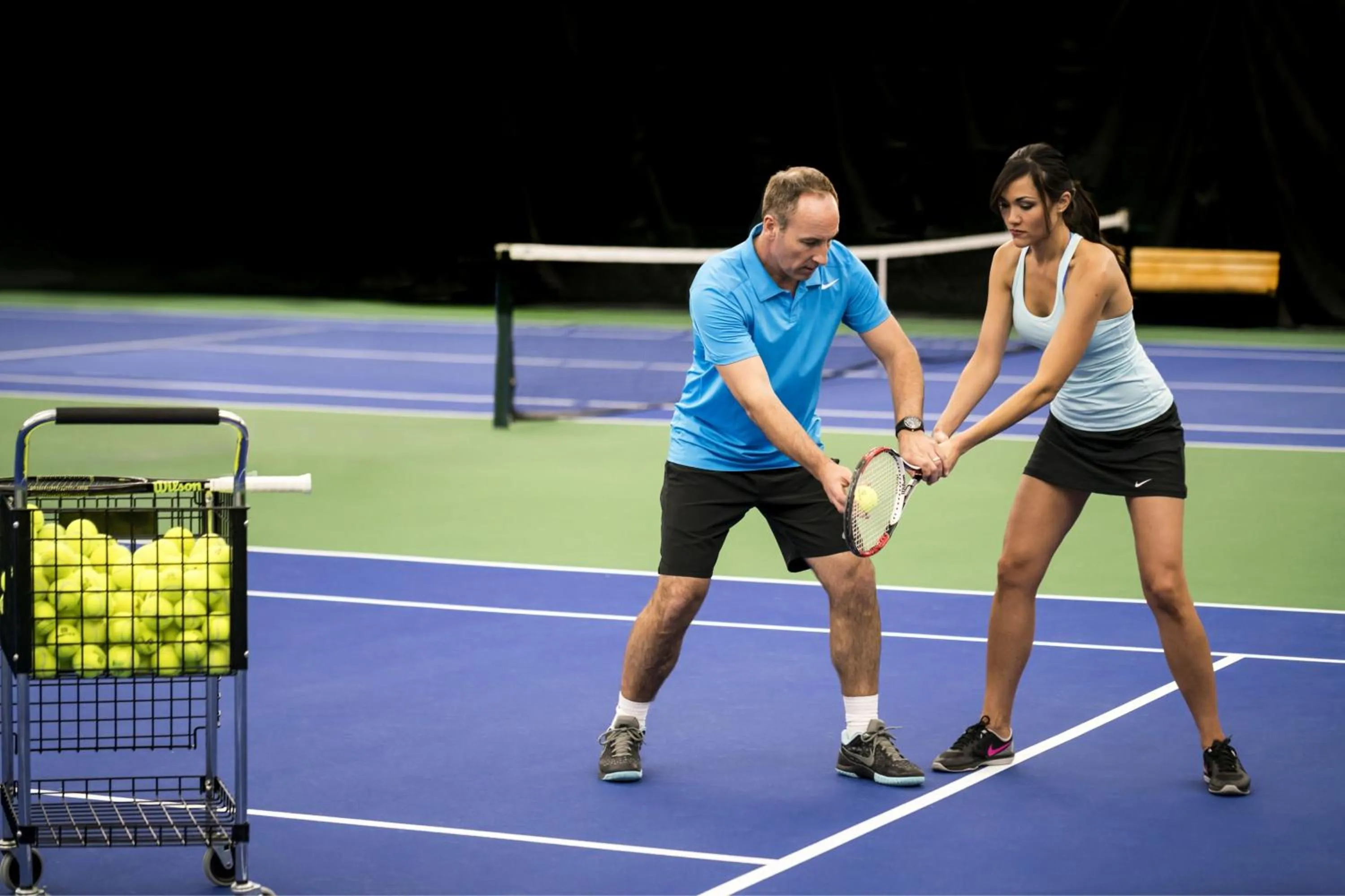 Tennis court in The Ritz-Carlton Dallas, Las Colinas