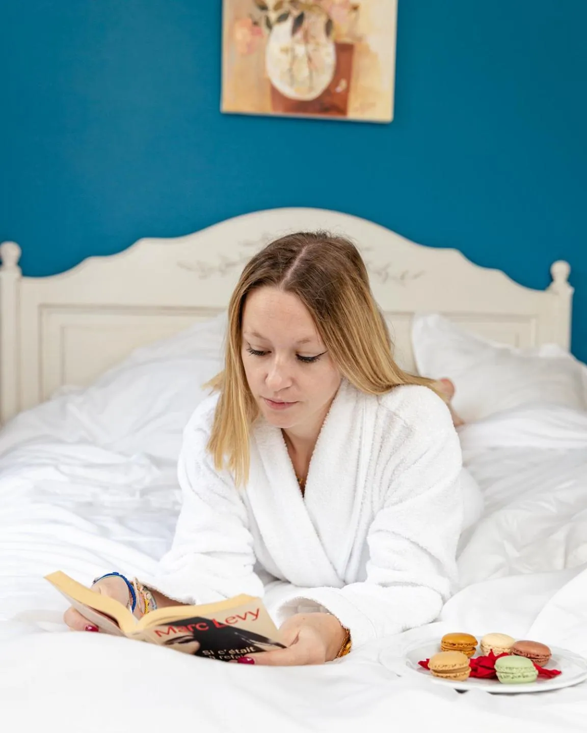 Bed in Tulip Inn Honfleur Residence & Spa