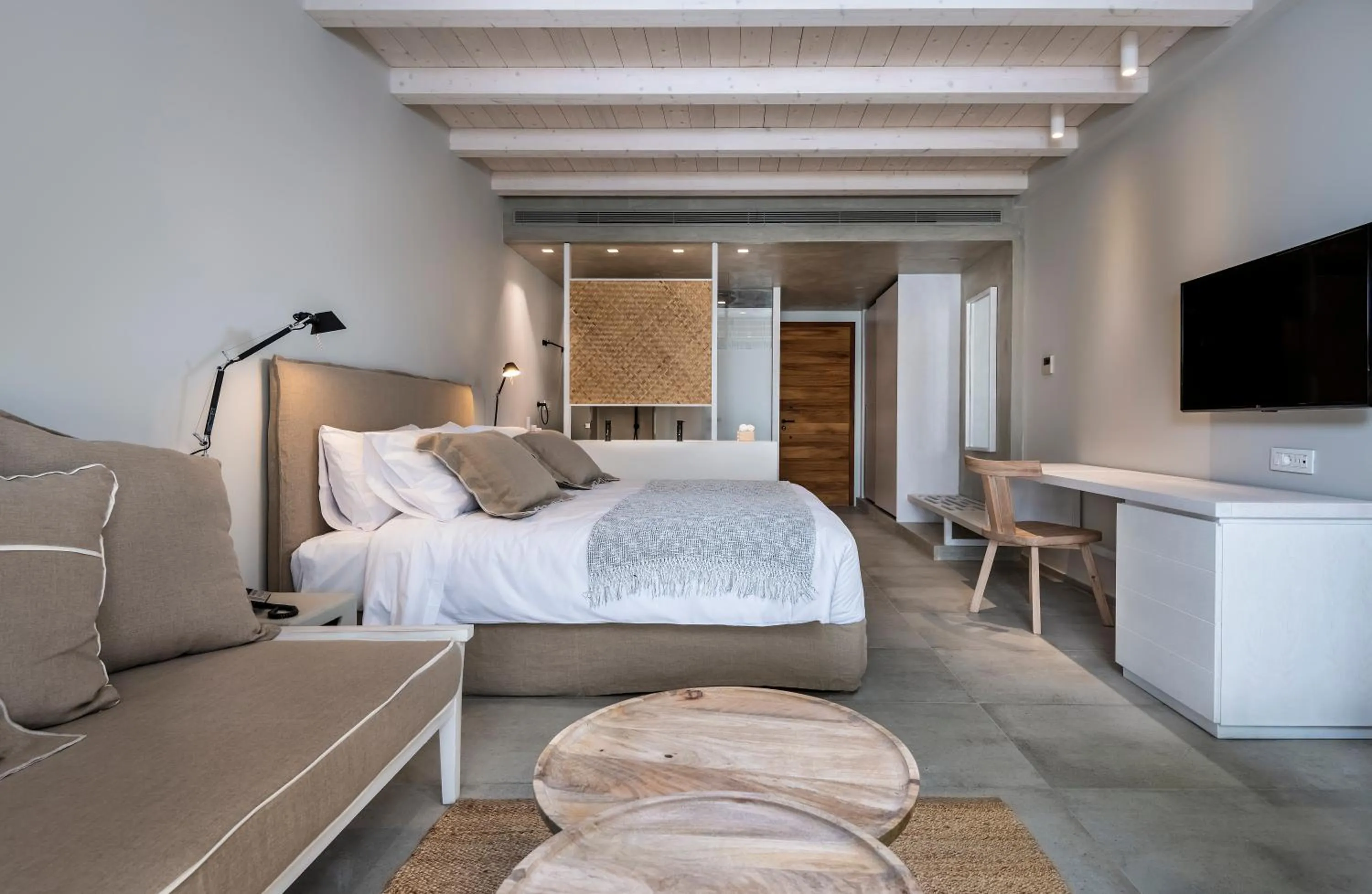 Photo of the whole room, Bed in Caravia Beach Hotel