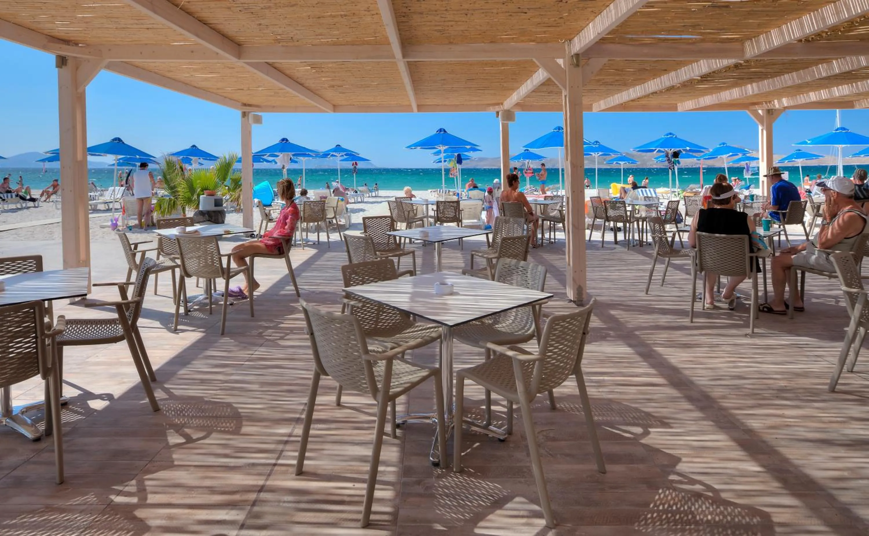 Patio in Caravia Beach Hotel