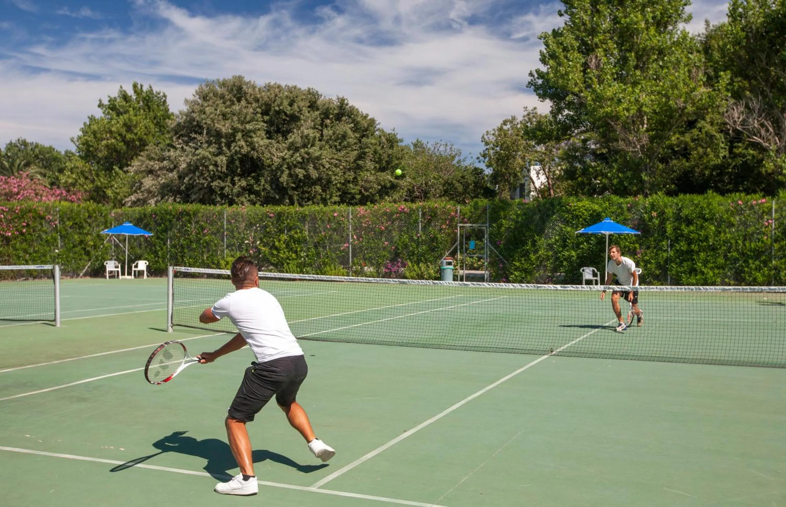 Tennis court in Caravia Beach Hotel
