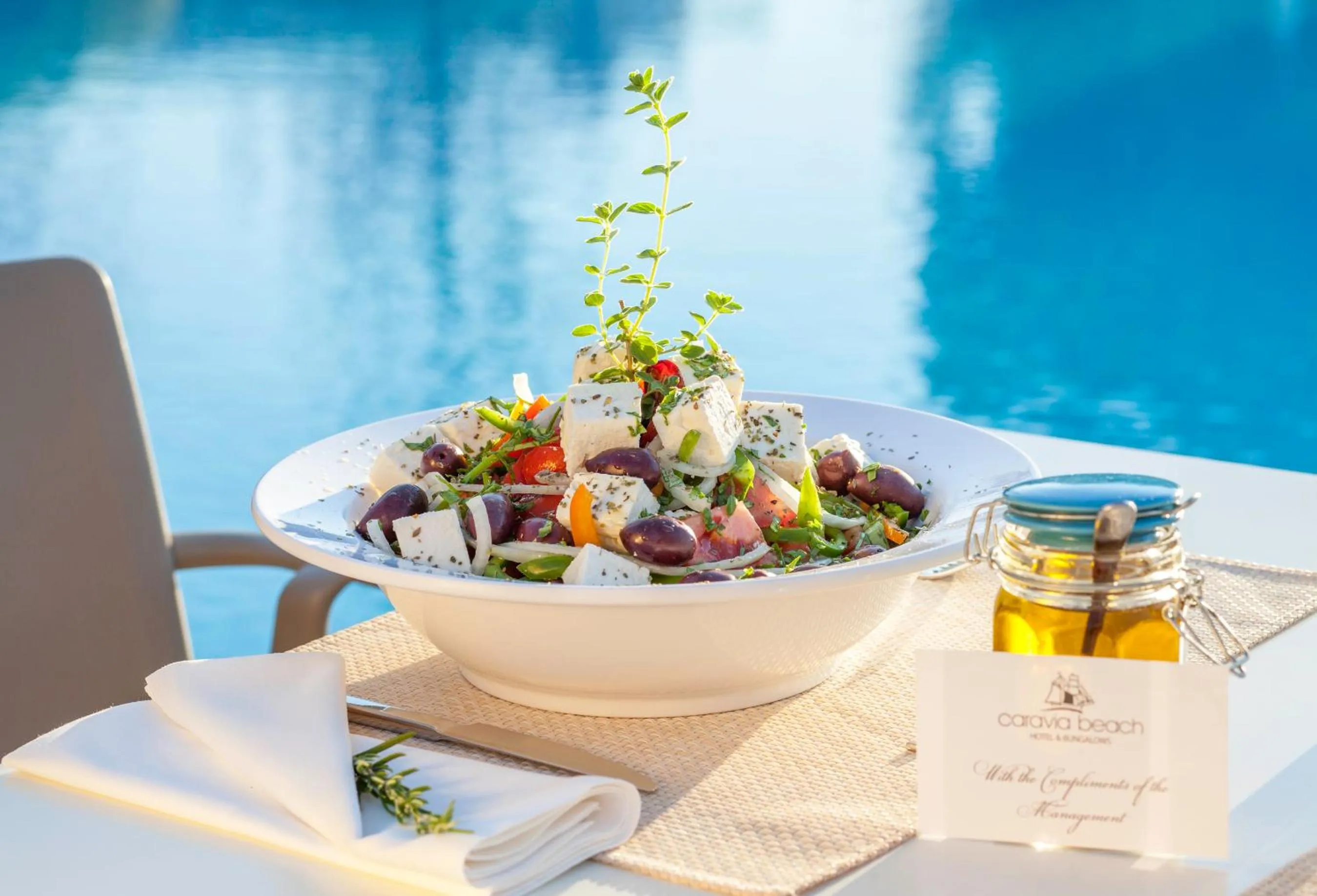 Food close-up in Caravia Beach Hotel
