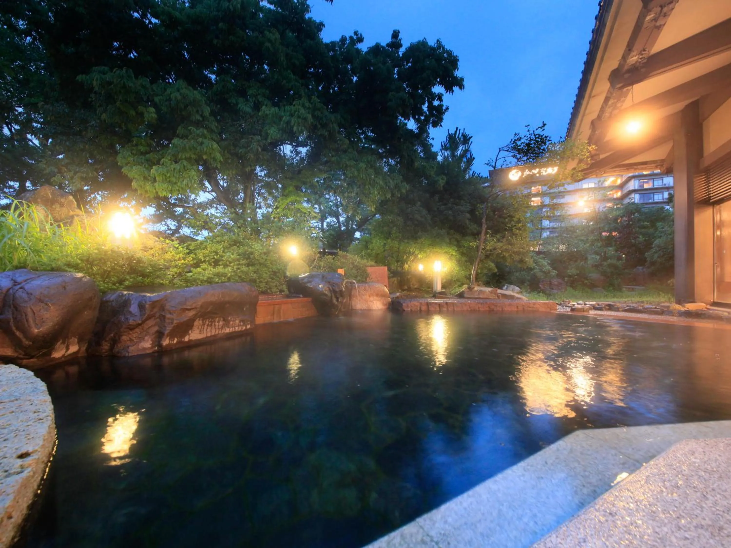 Hot Spring Bath in Yamashiro Onsen Miyabi no Yado Kaga Hyakumangoku