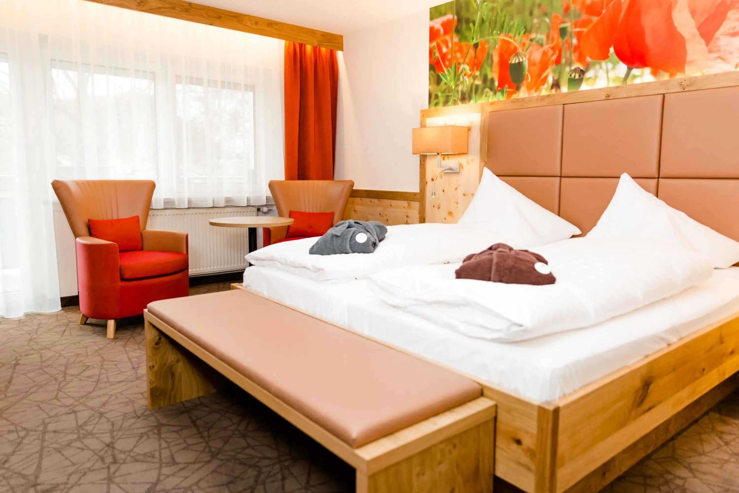 Bed in Thermalhotel Gass