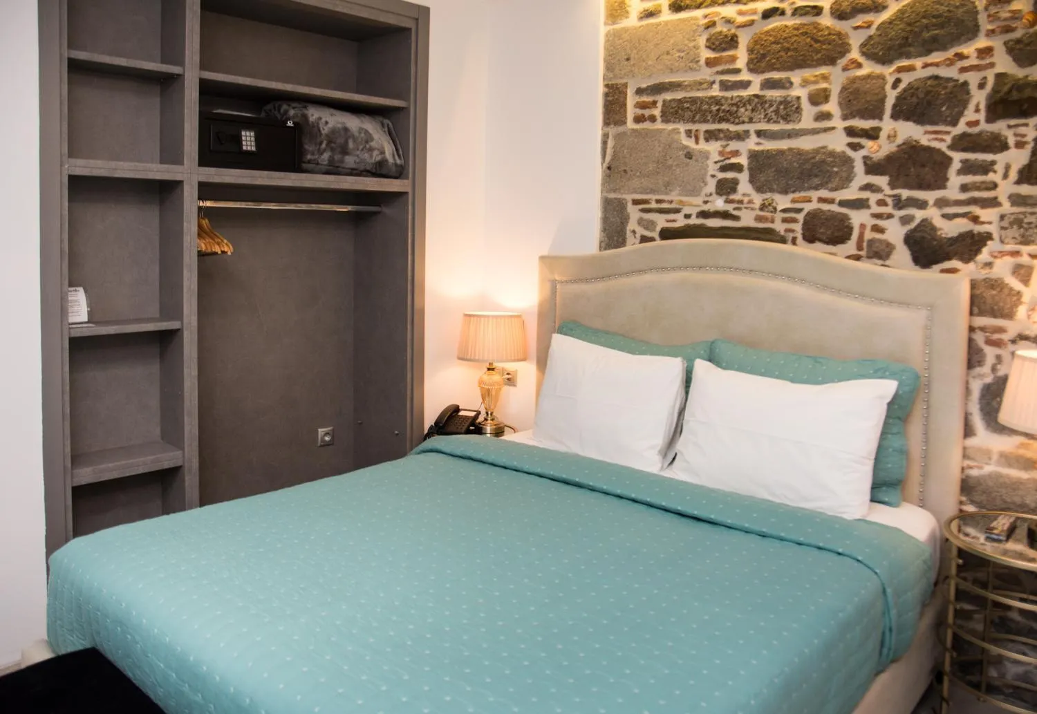 Bed in Arxontiko Hotel