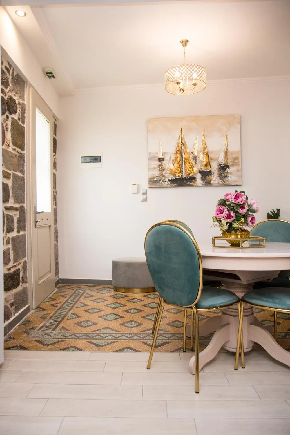 Living room in Arxontiko Hotel