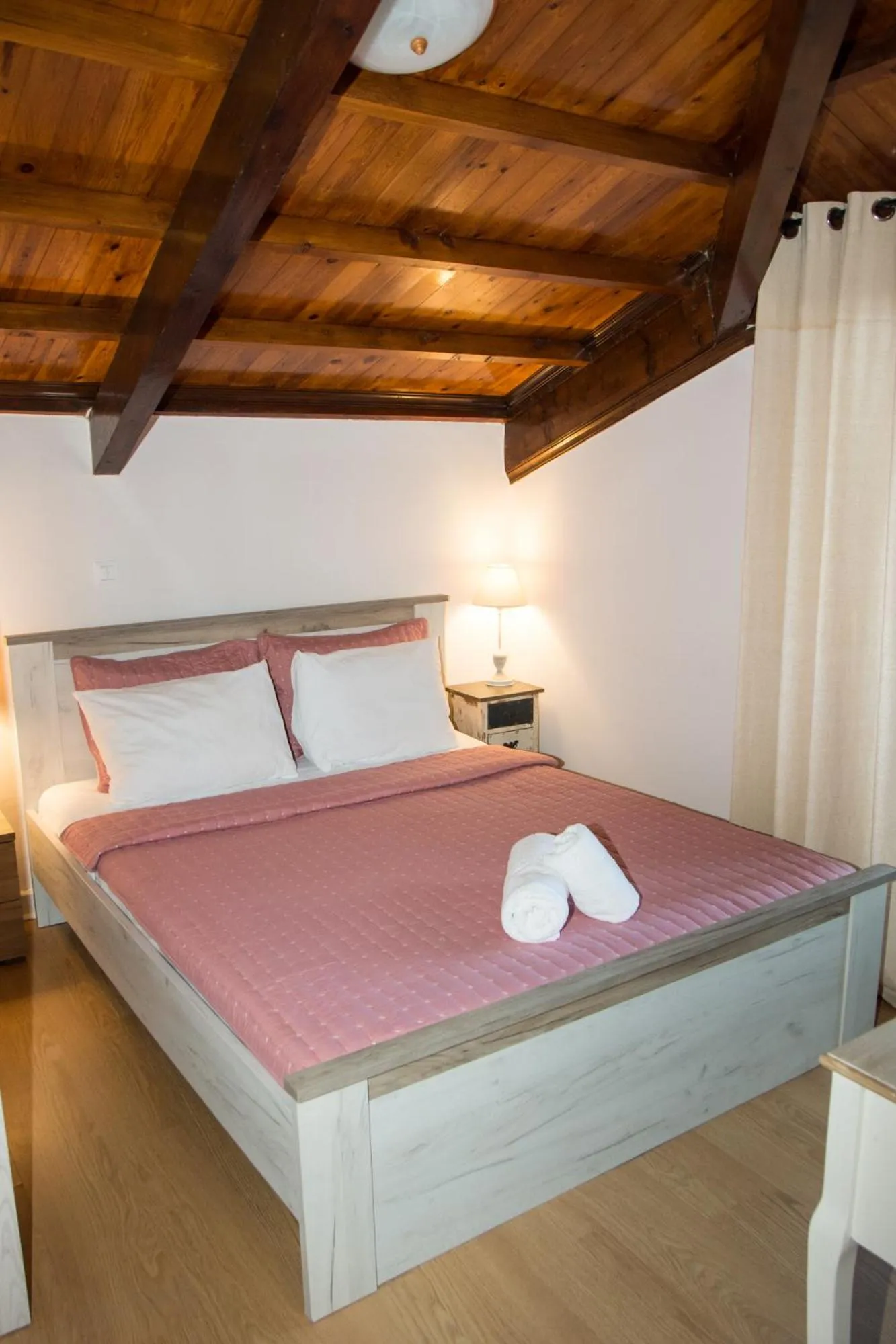 Bed in Arxontiko Hotel