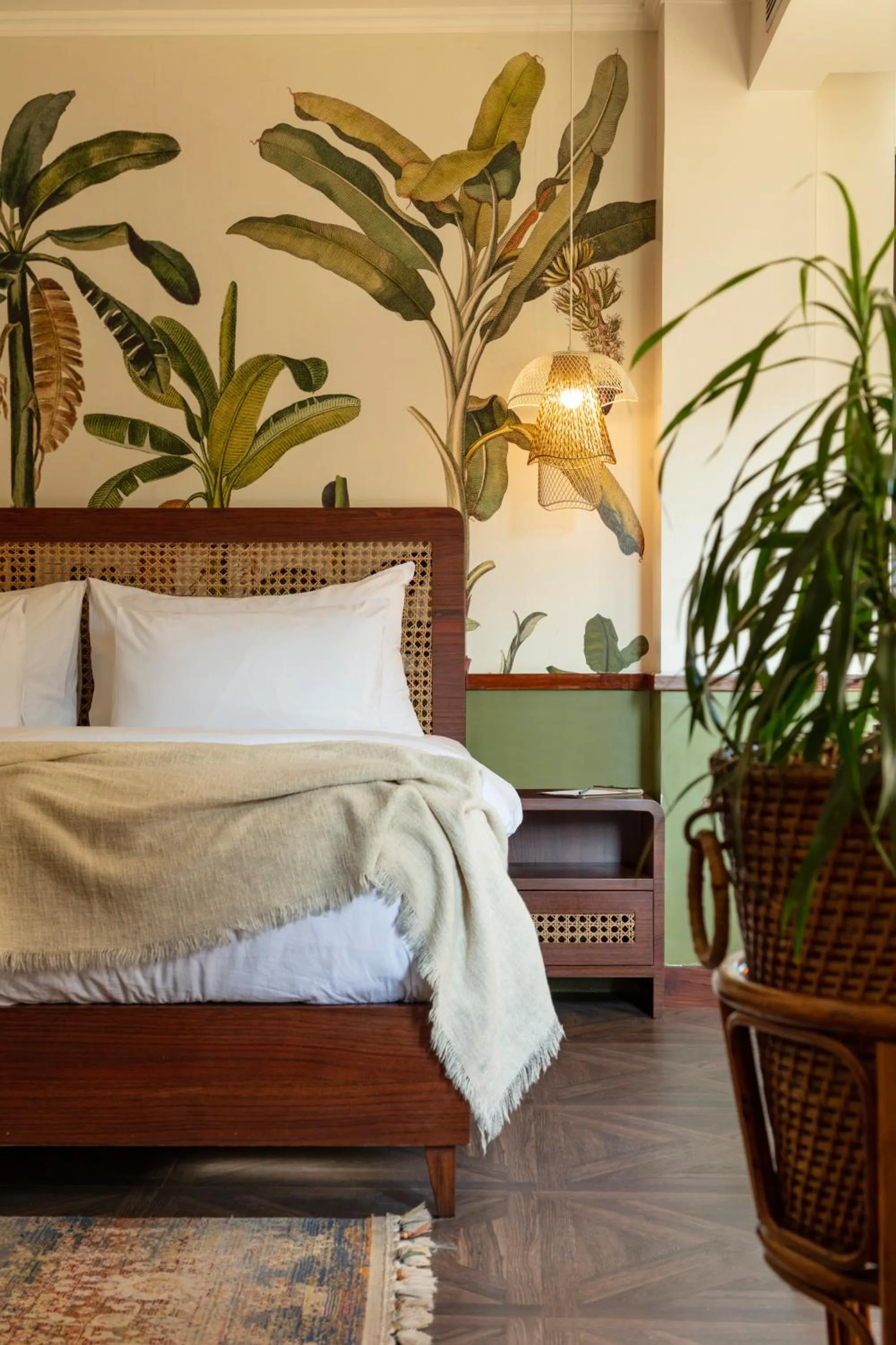 Bed in The Greenwood Resort, Guwahati