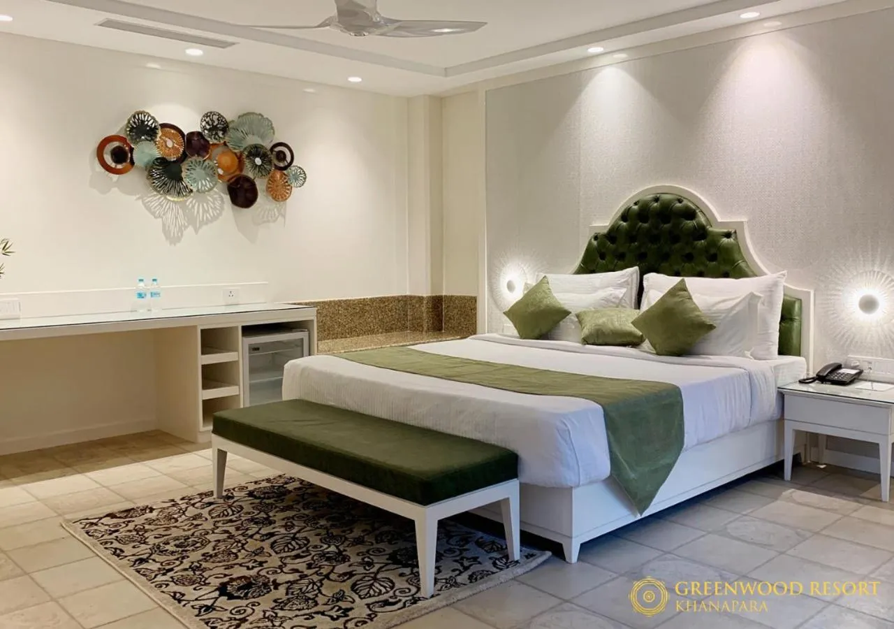 Bedroom, Bed in The Greenwood Resort, Guwahati