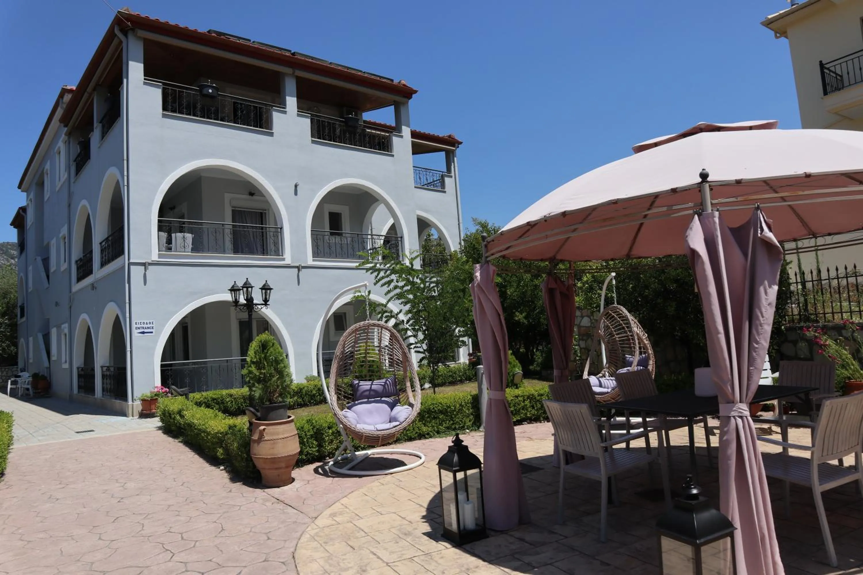 Property building in Delphin Rooms Sivota