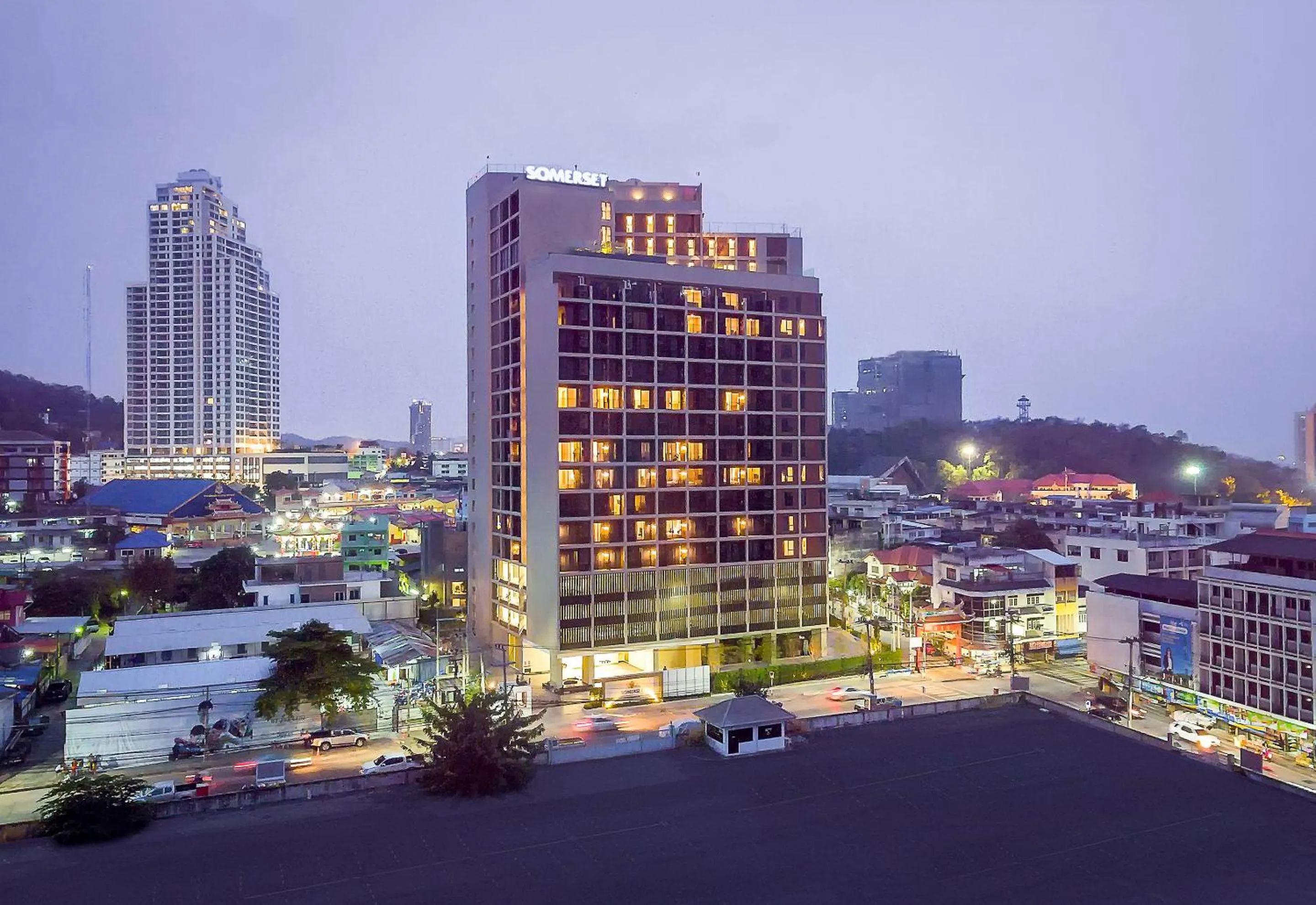 Bird's eye view in Somerset Harbourview Sri Racha