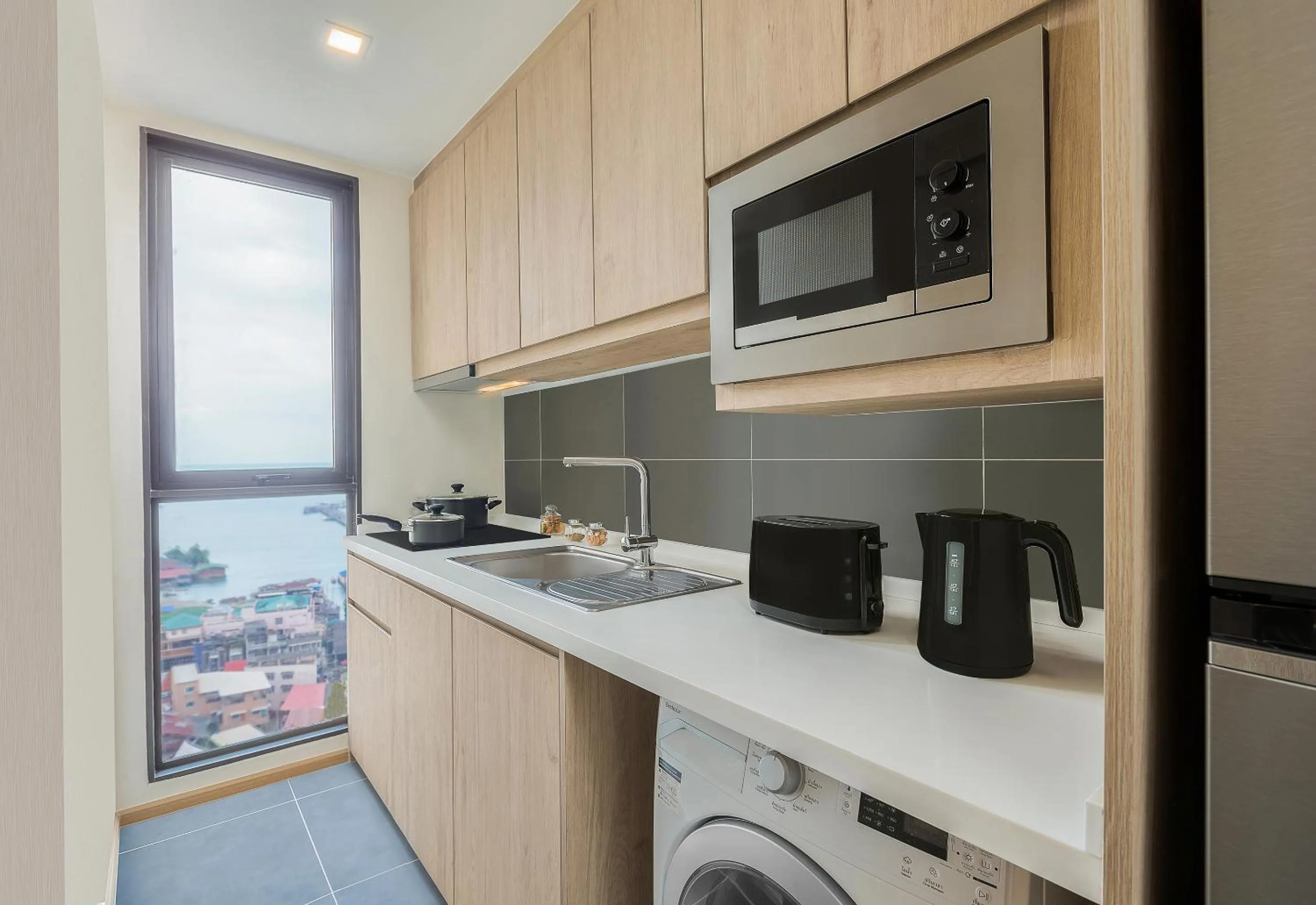 Kitchen or kitchenette in Somerset Harbourview Sri Racha