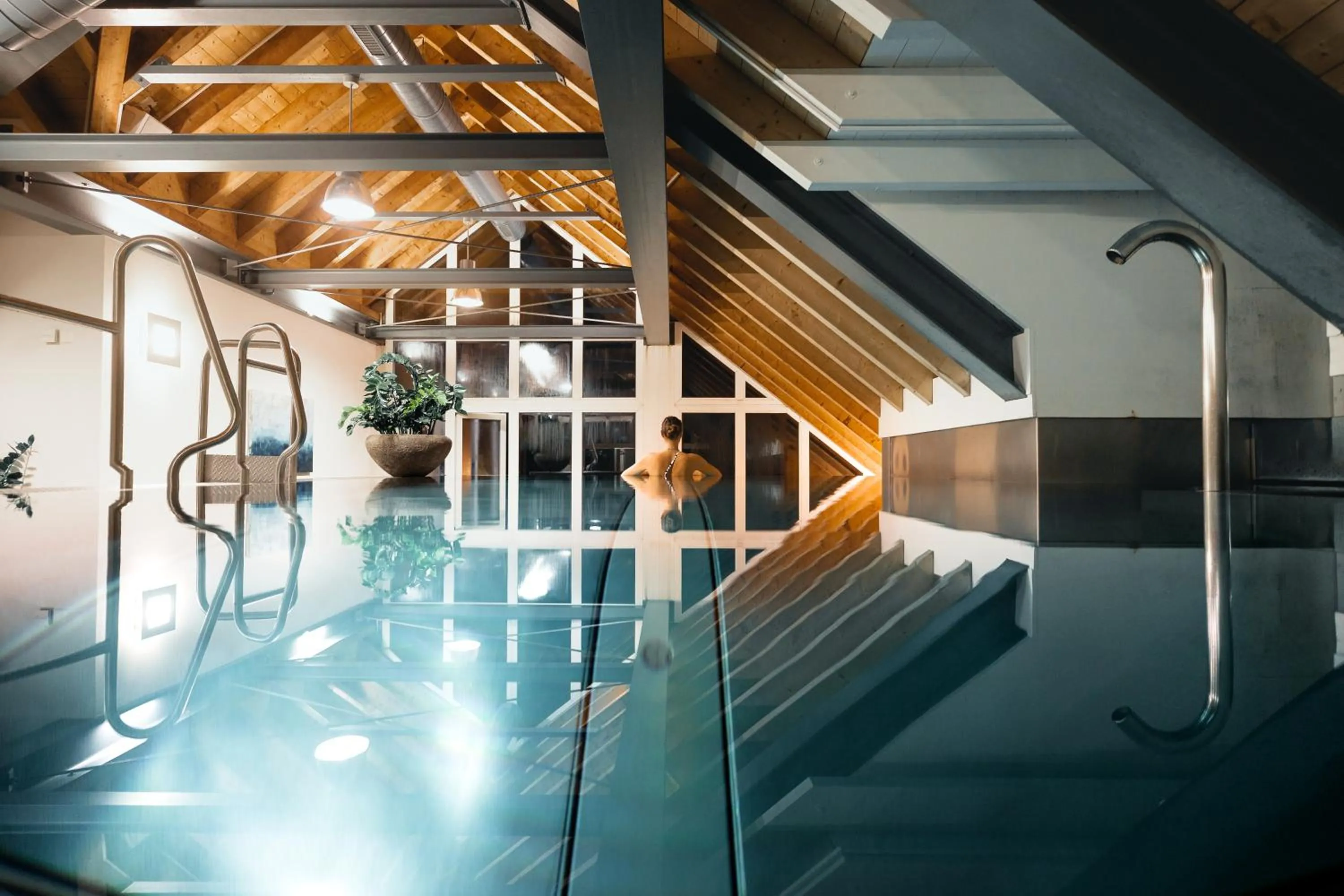 Swimming pool in Hirschen Guesthouse - Village Hotel