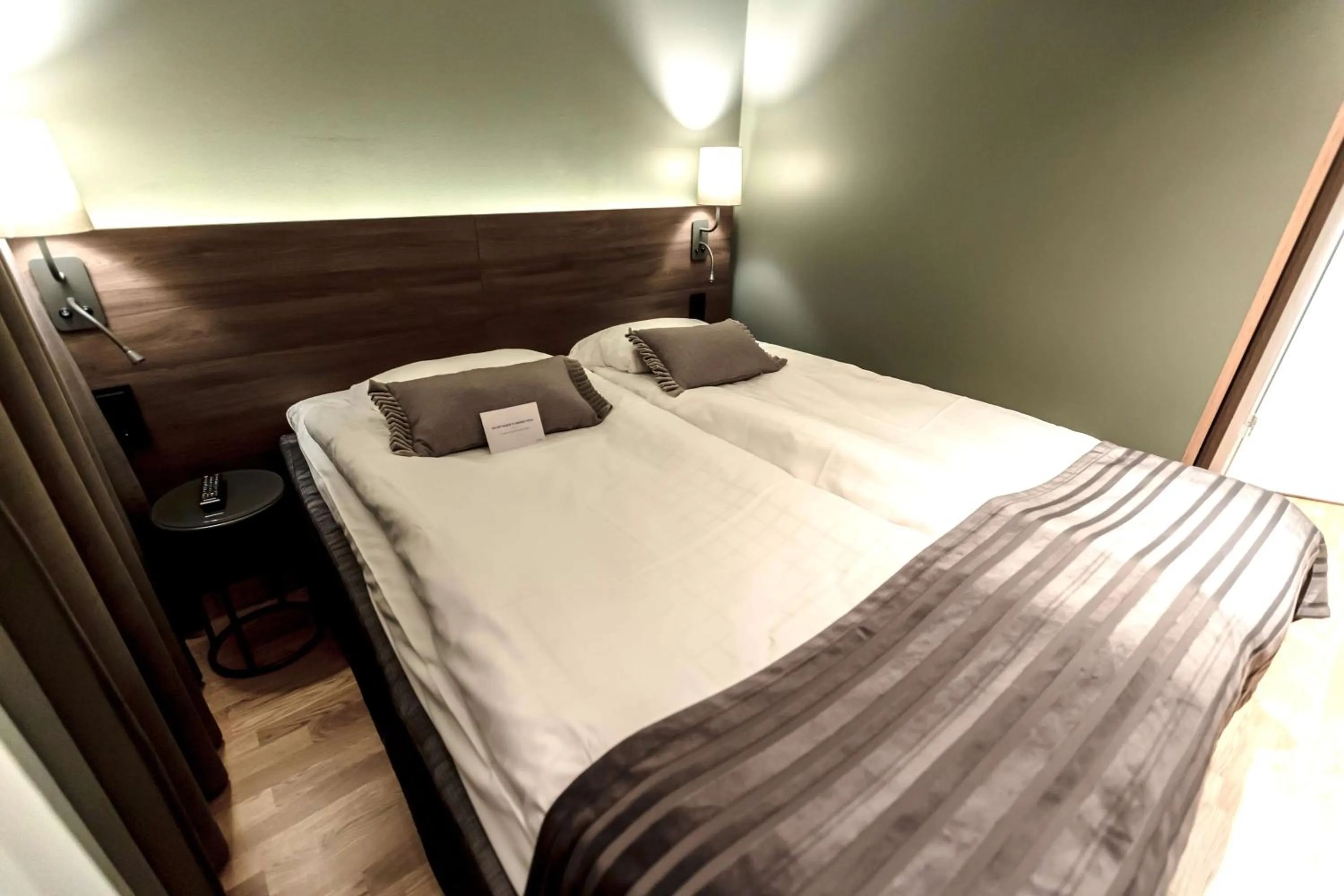 Bedroom, Bed in Scandic Uplandia