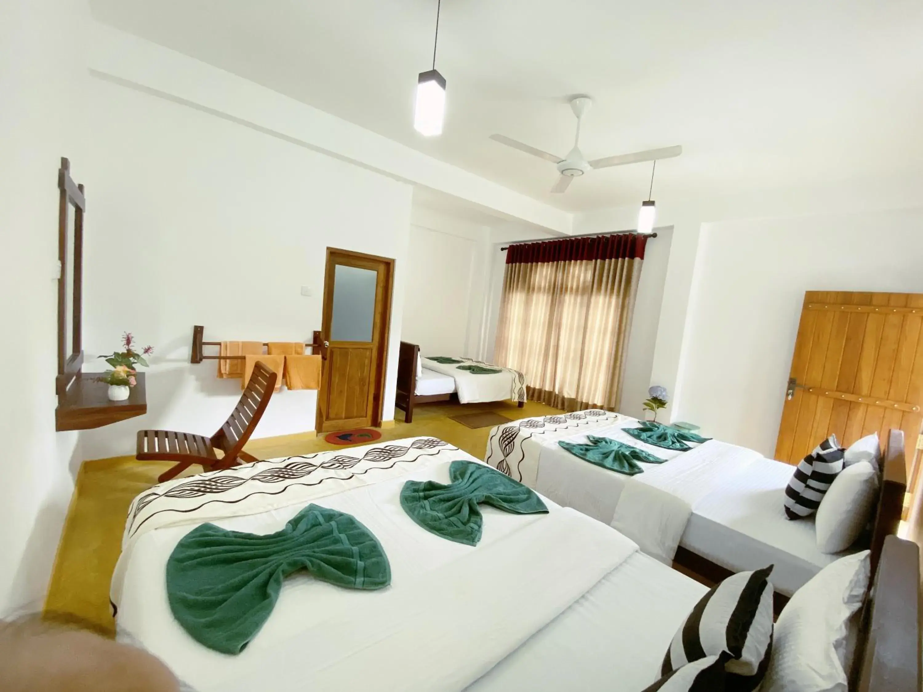 Family Room with Balcony in Misty Elegance - Ella. Family Room with Balcony in Misty Elegance - Ella.