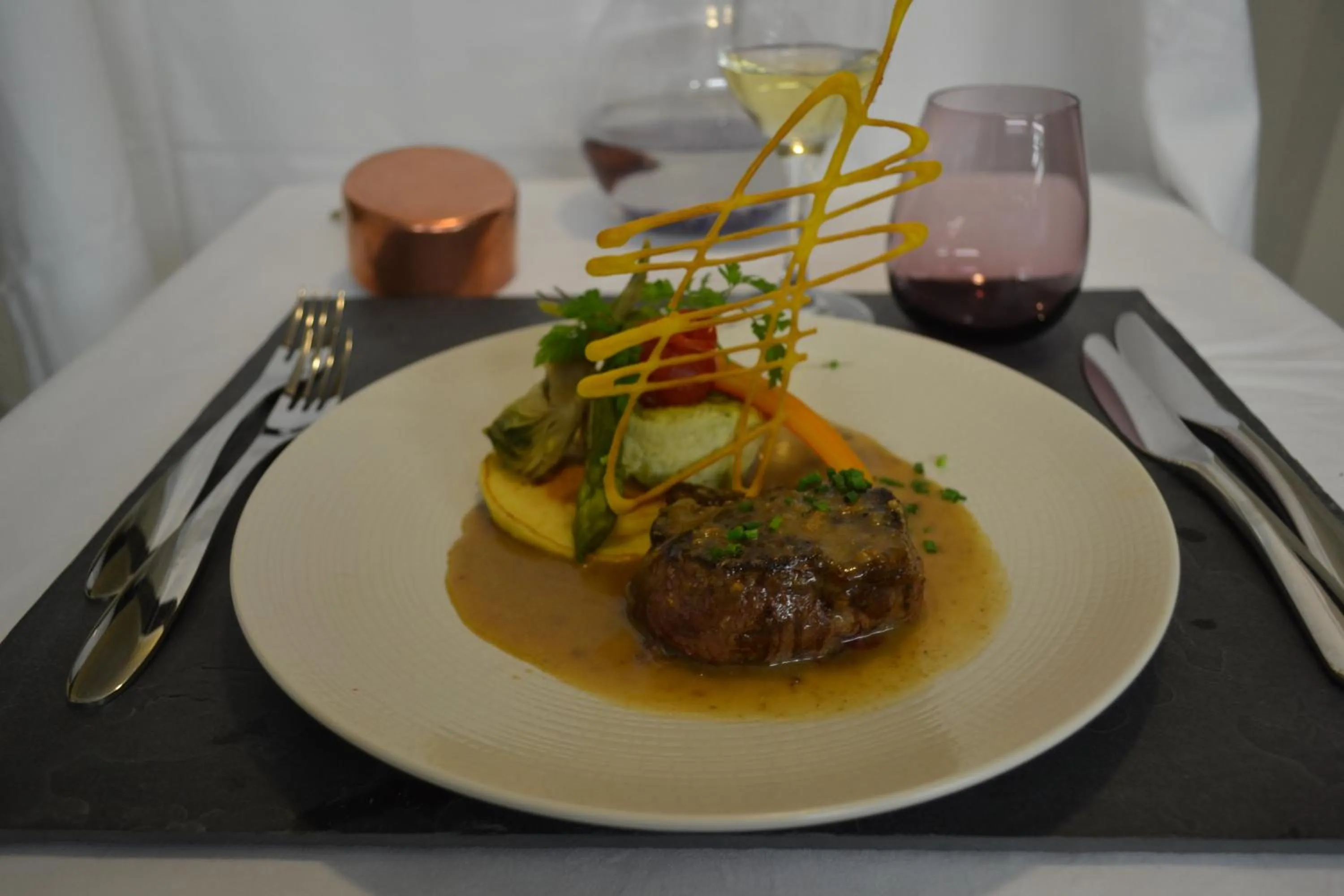 Food close-up in Logis Hotels Restaurant le SAINT-JACQUES -Cloyes les 3 Rivieres