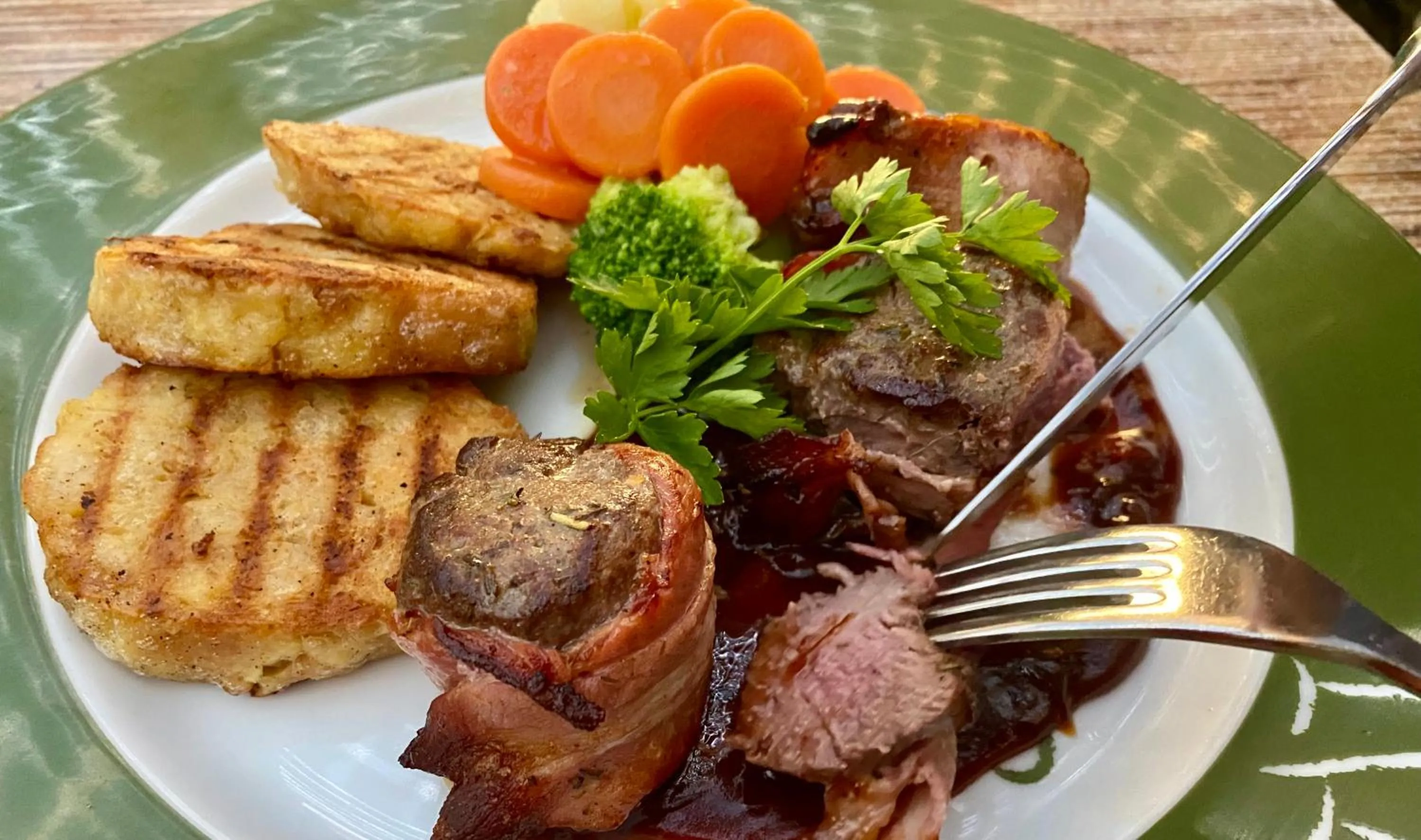 Food close-up in Boutique Hotel & Bio Wirtshaus Schwarzer Bock