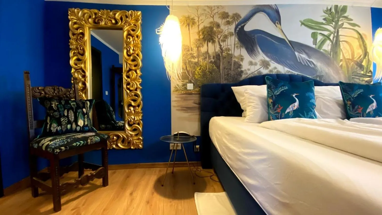 Decorative detail, Bed in Boutique Hotel & Bio Wirtshaus Schwarzer Bock