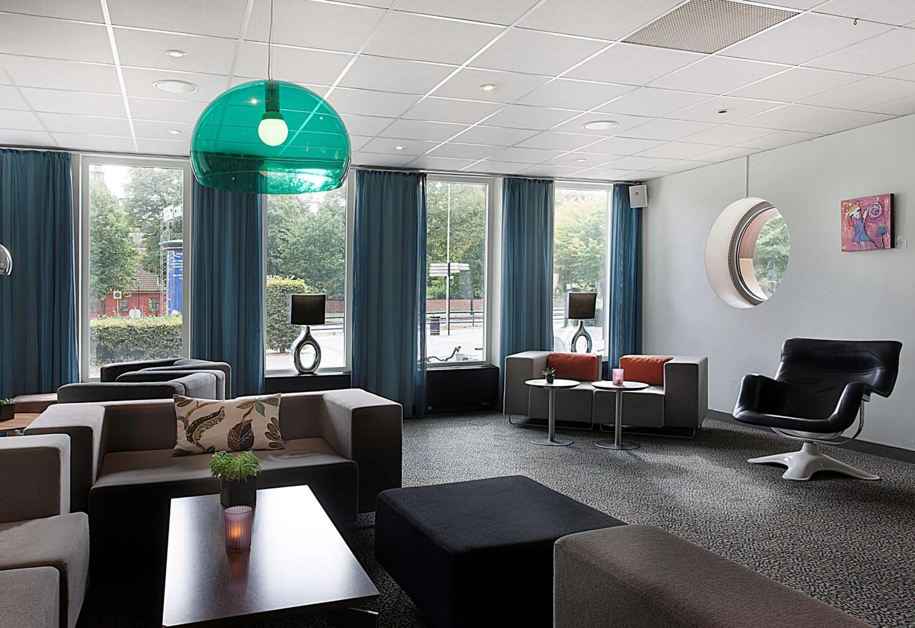 Lobby or reception in Scandic Hallandia