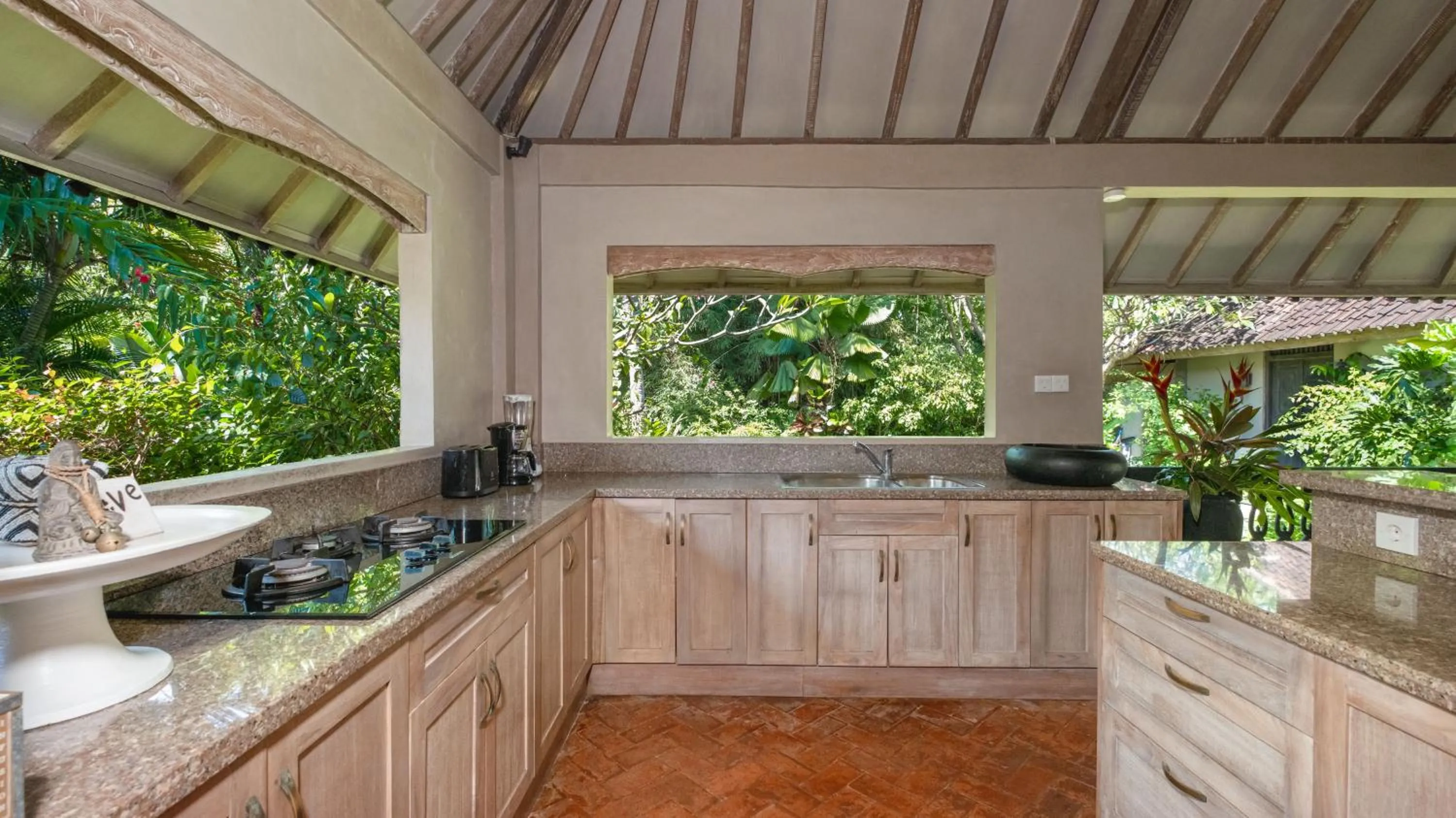 kitchen in Villa Koyama by Villa Finder