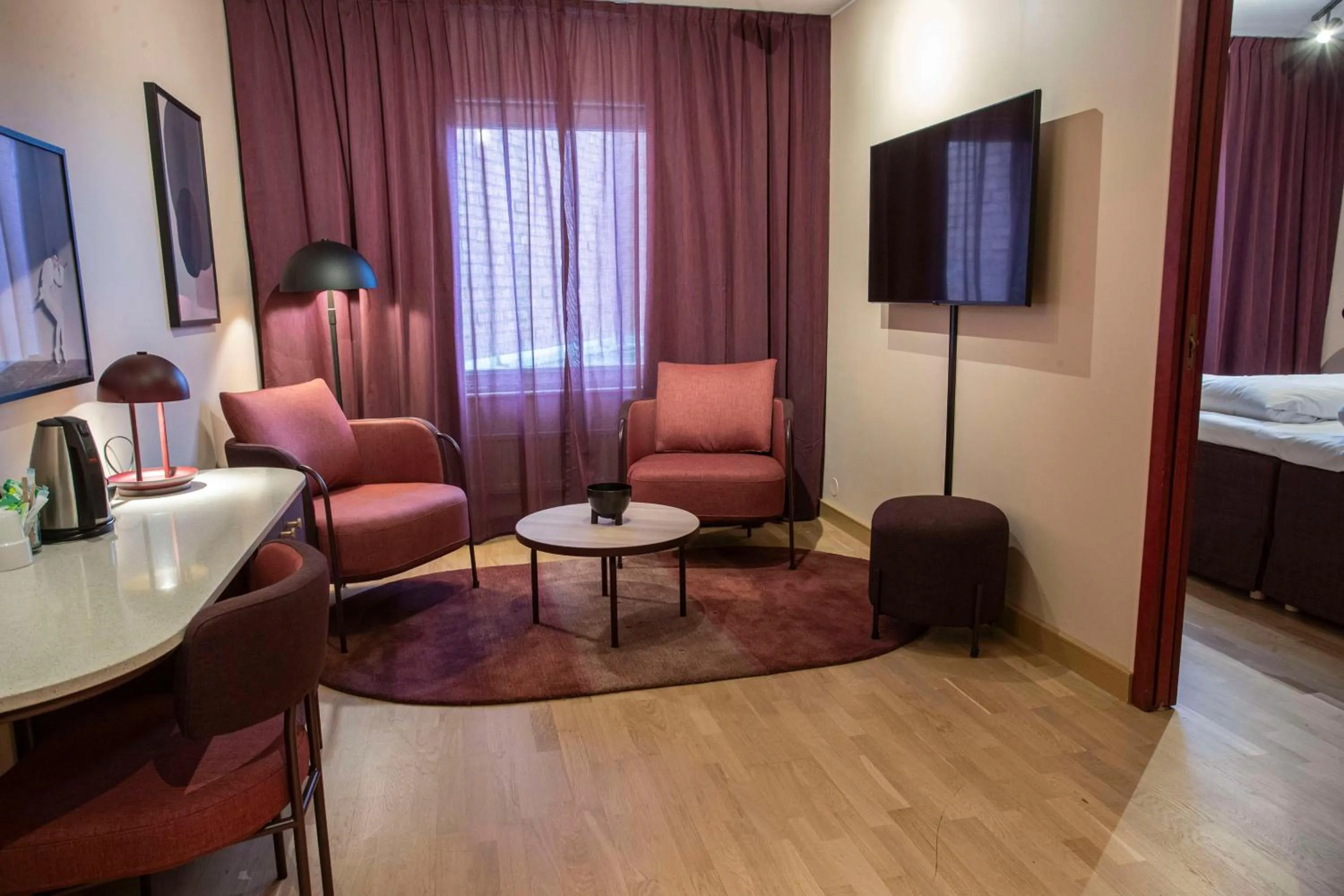 Bedroom, Bed in Scandic Star Lund