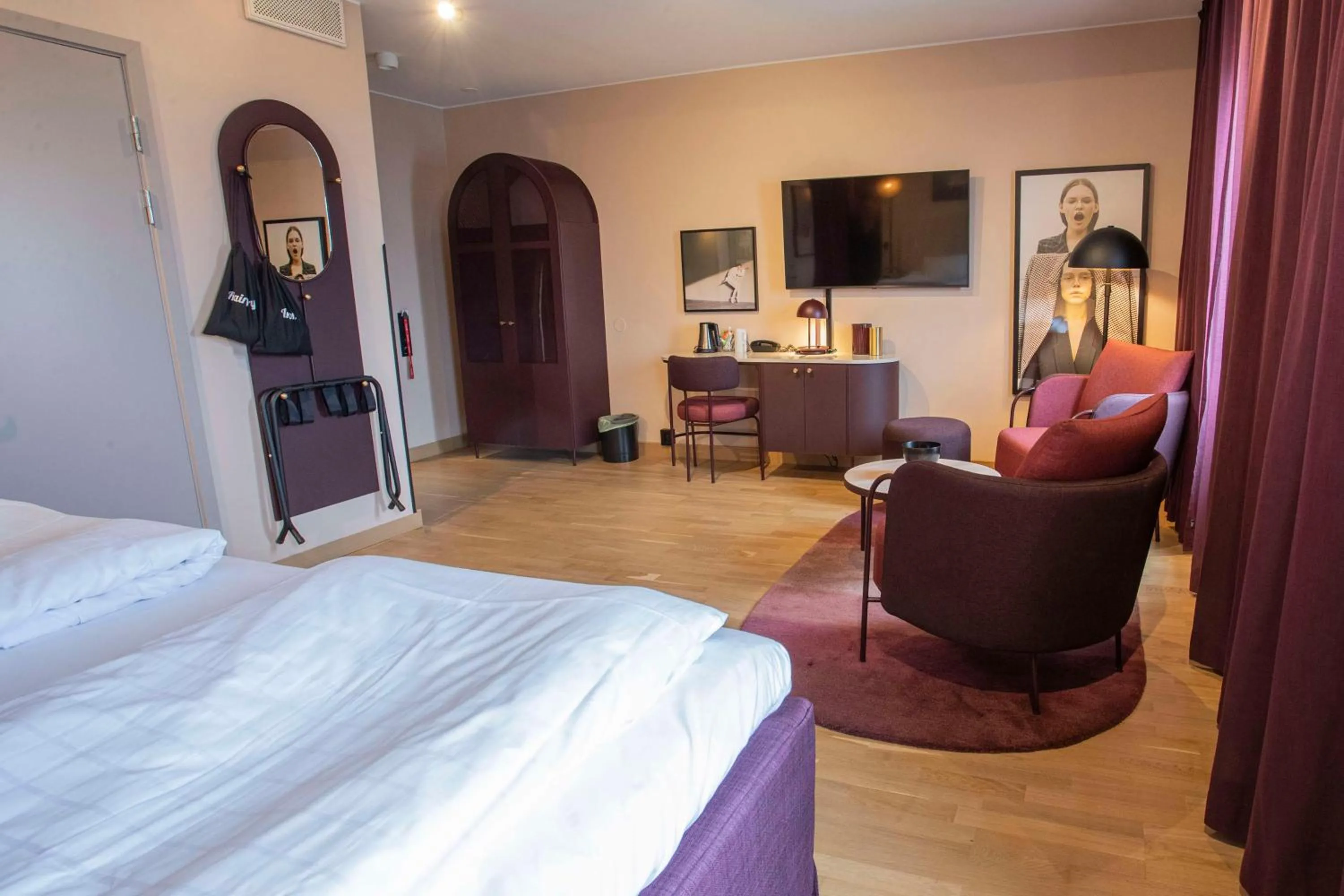 Bedroom, Bed in Scandic Star Lund