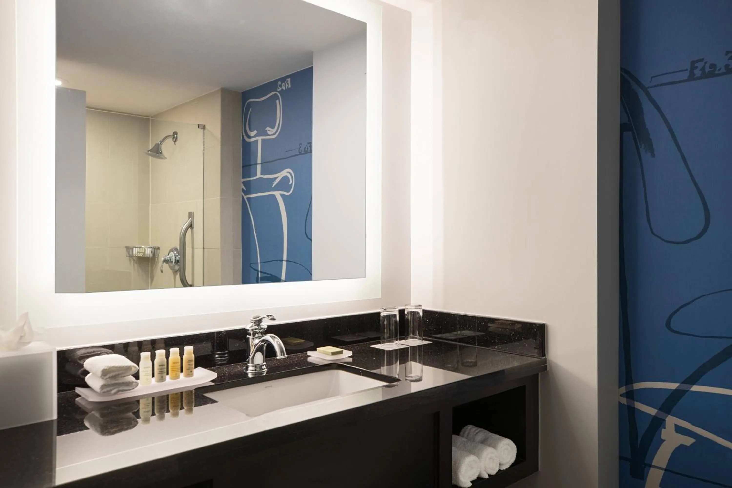 Bathroom in The Baronette Renaissance Detroit-Novi Hotel