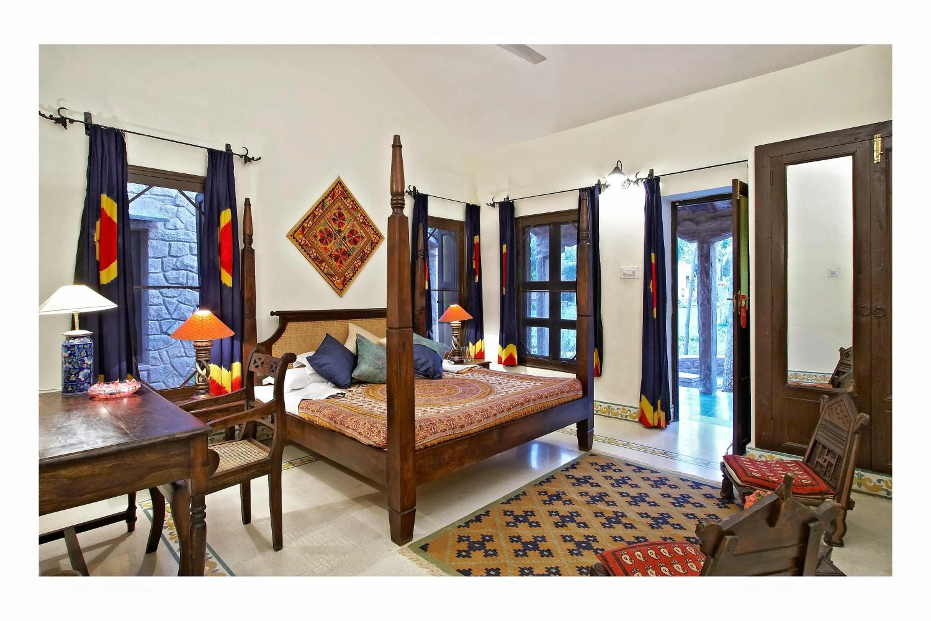 Bedroom in MANVĀR Resort & Desert Camp